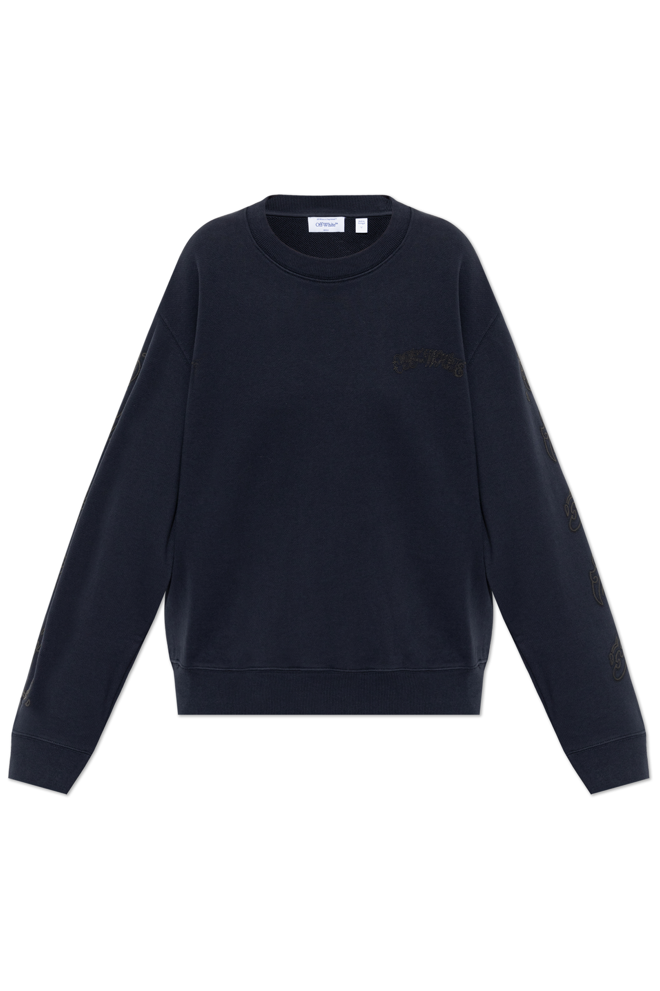 Off-White Bluza Z Logo, Kobiety, Granatowy