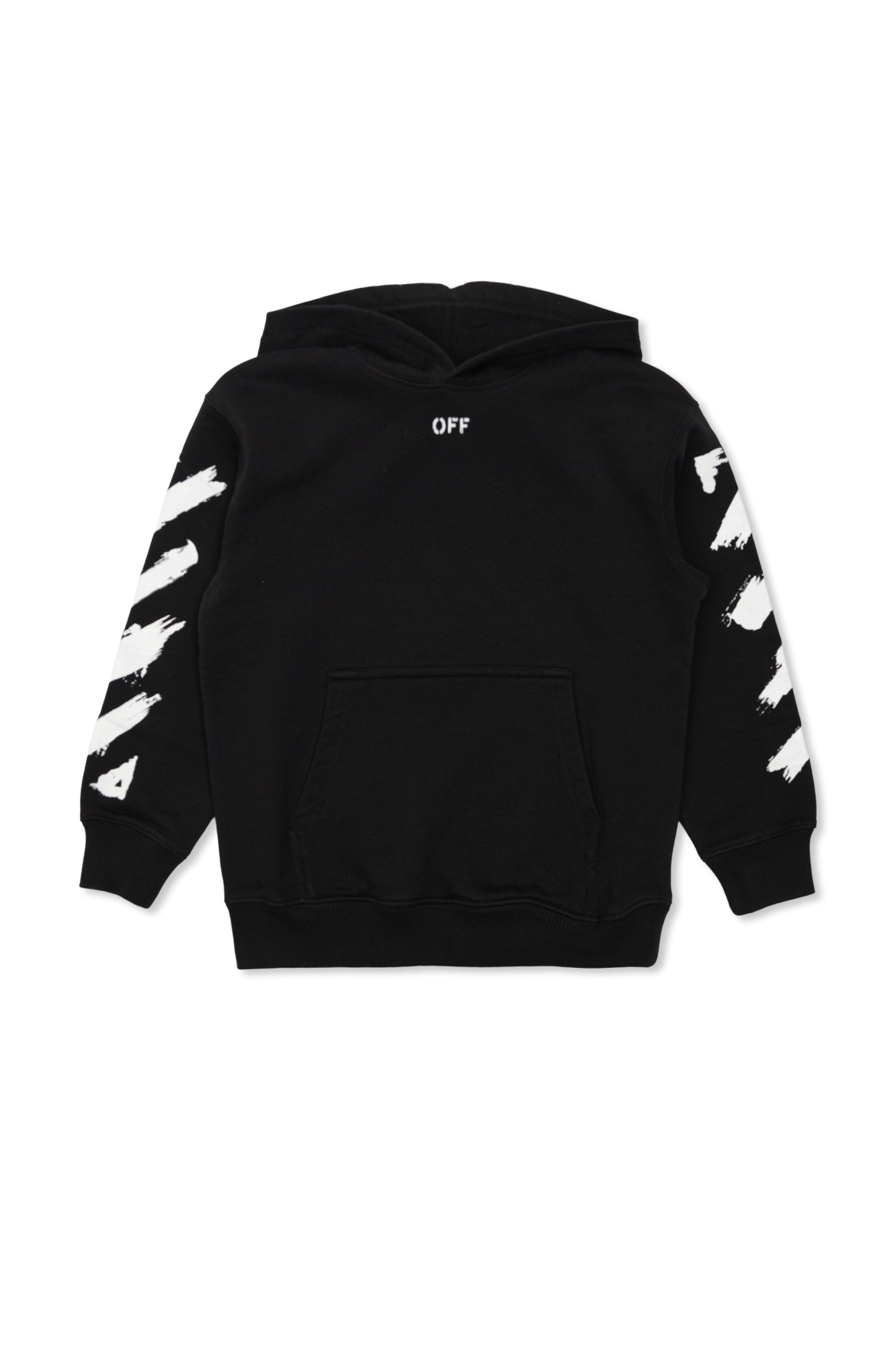 Off-White Kids Bluza Z Kapturem, Unisex, Czarny
