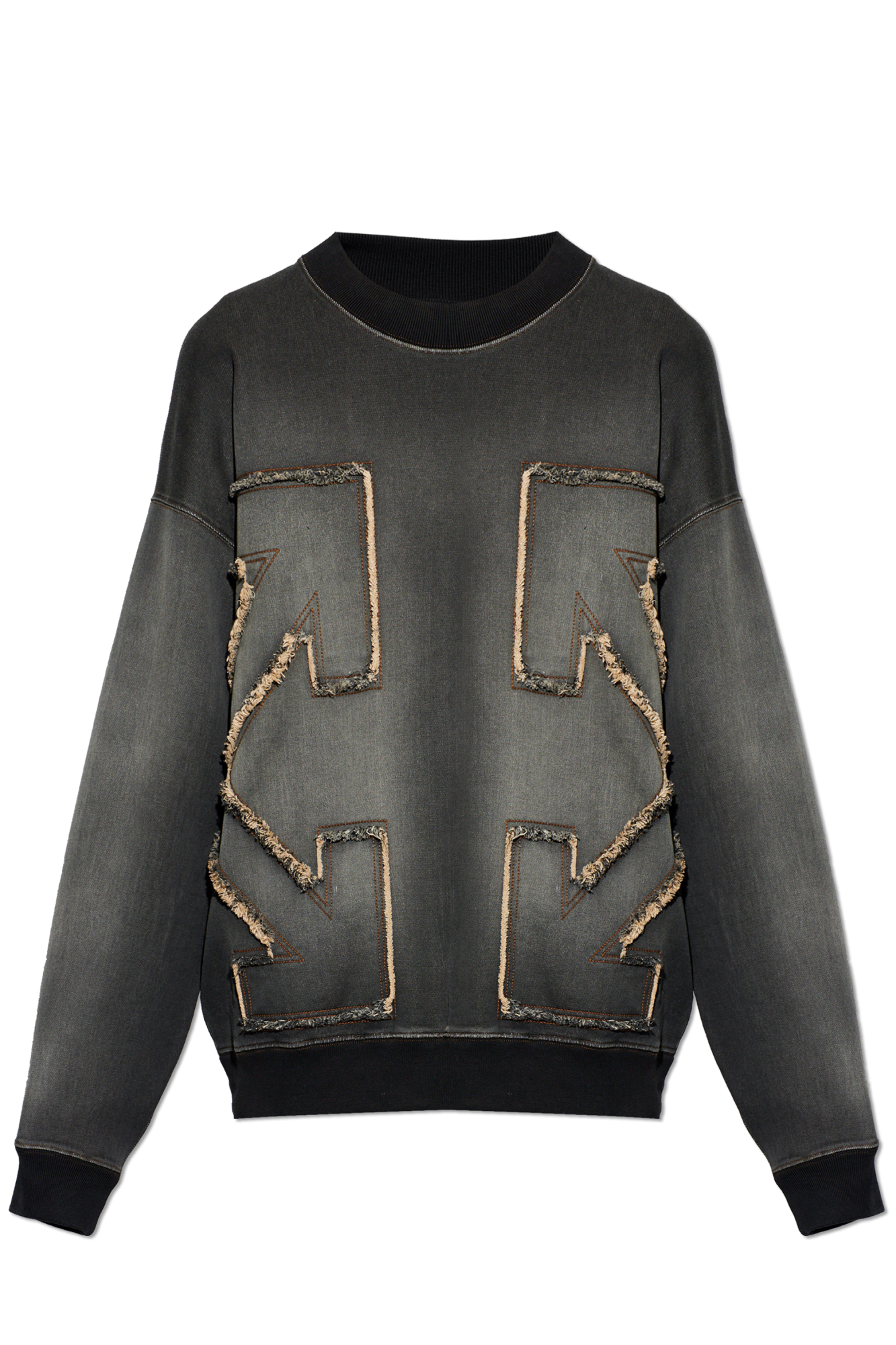 Off-White Bluza Typu ‘Oversize’, Mężczyźni, Szary