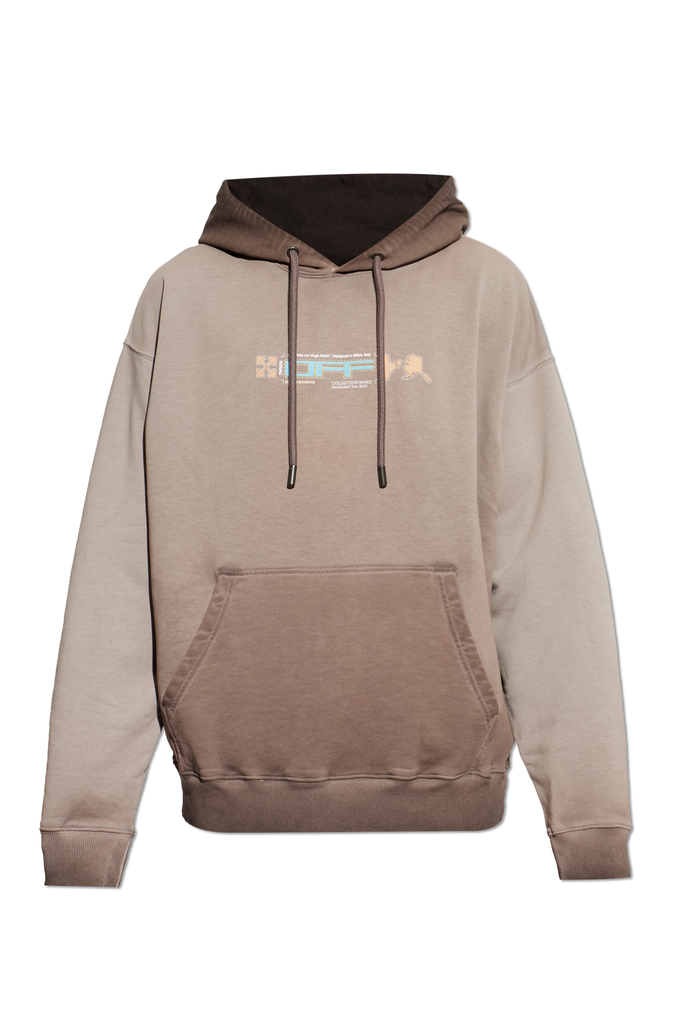 Off-White Bluza Z Kapturem, Mężczyźni, Brązowy