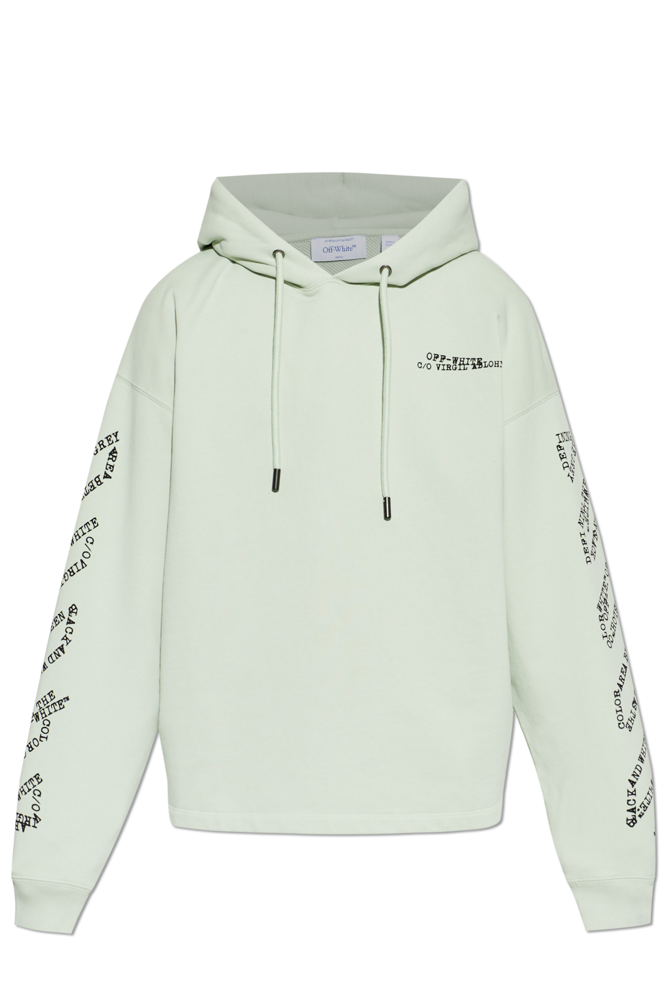 Off-White Bluza Z Kapturem, Mężczyźni, Zielony