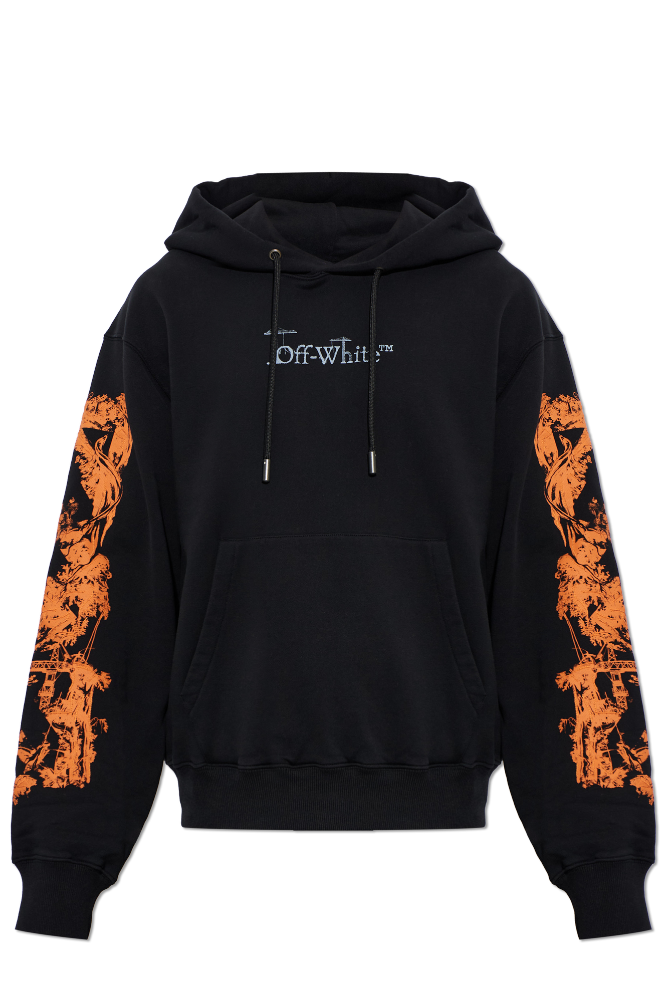 Off-White Bluza Z Kapturem, Mężczyźni, Czarny