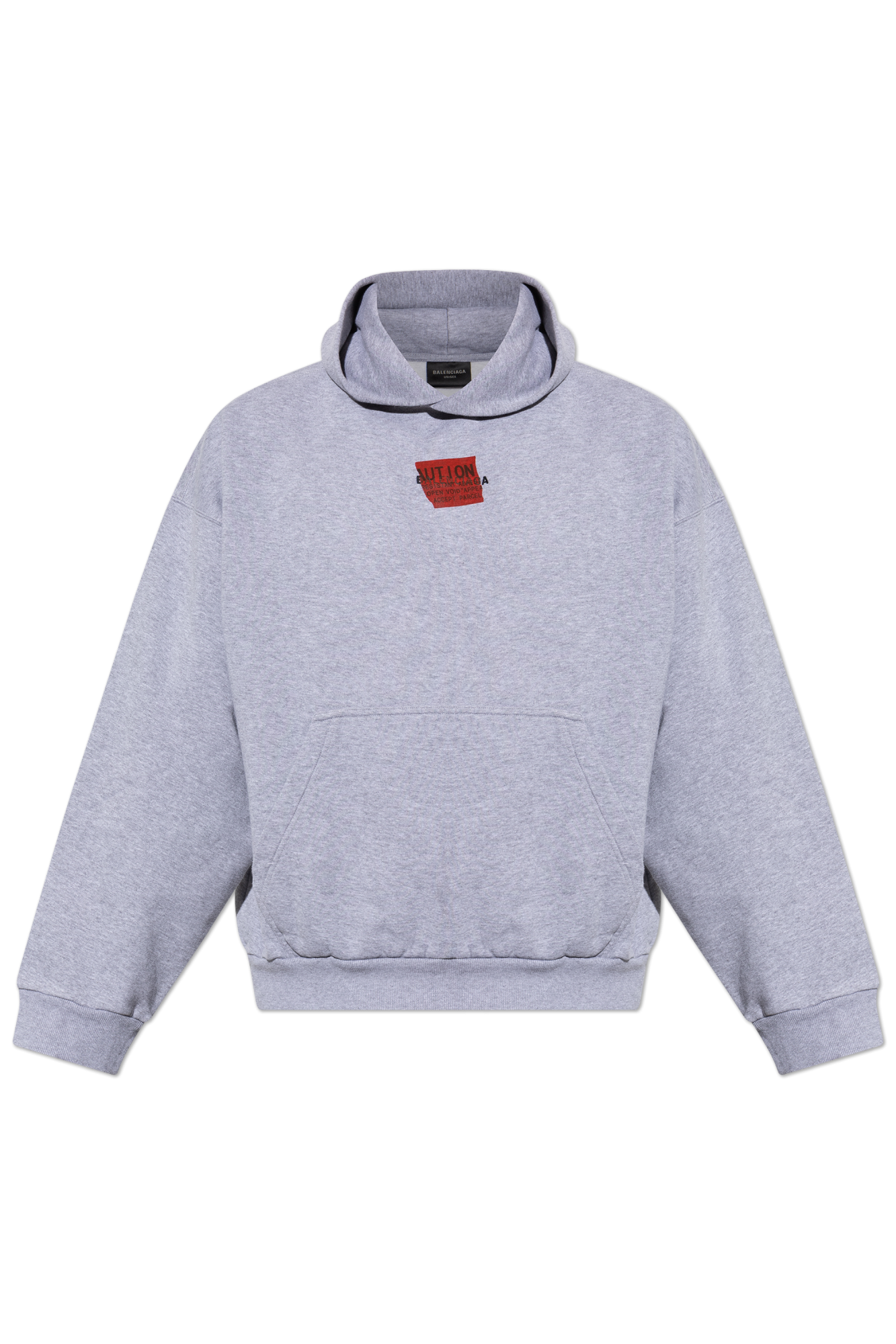 Balenciaga Bluza Z Kapturem, Mężczyźni, Szary