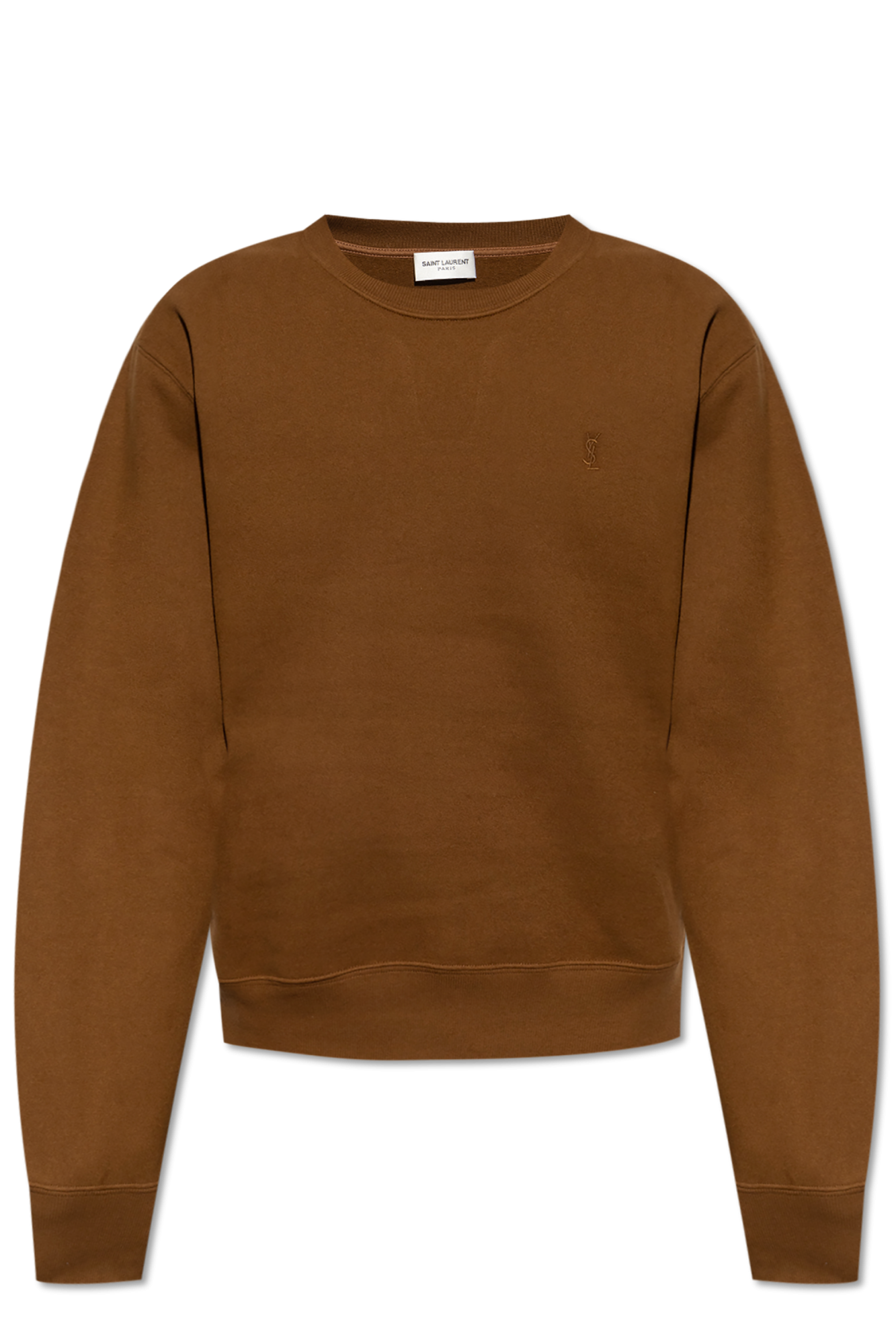Saint Laurent Bluza Z  Logo, Mężczyźni, Brązowy