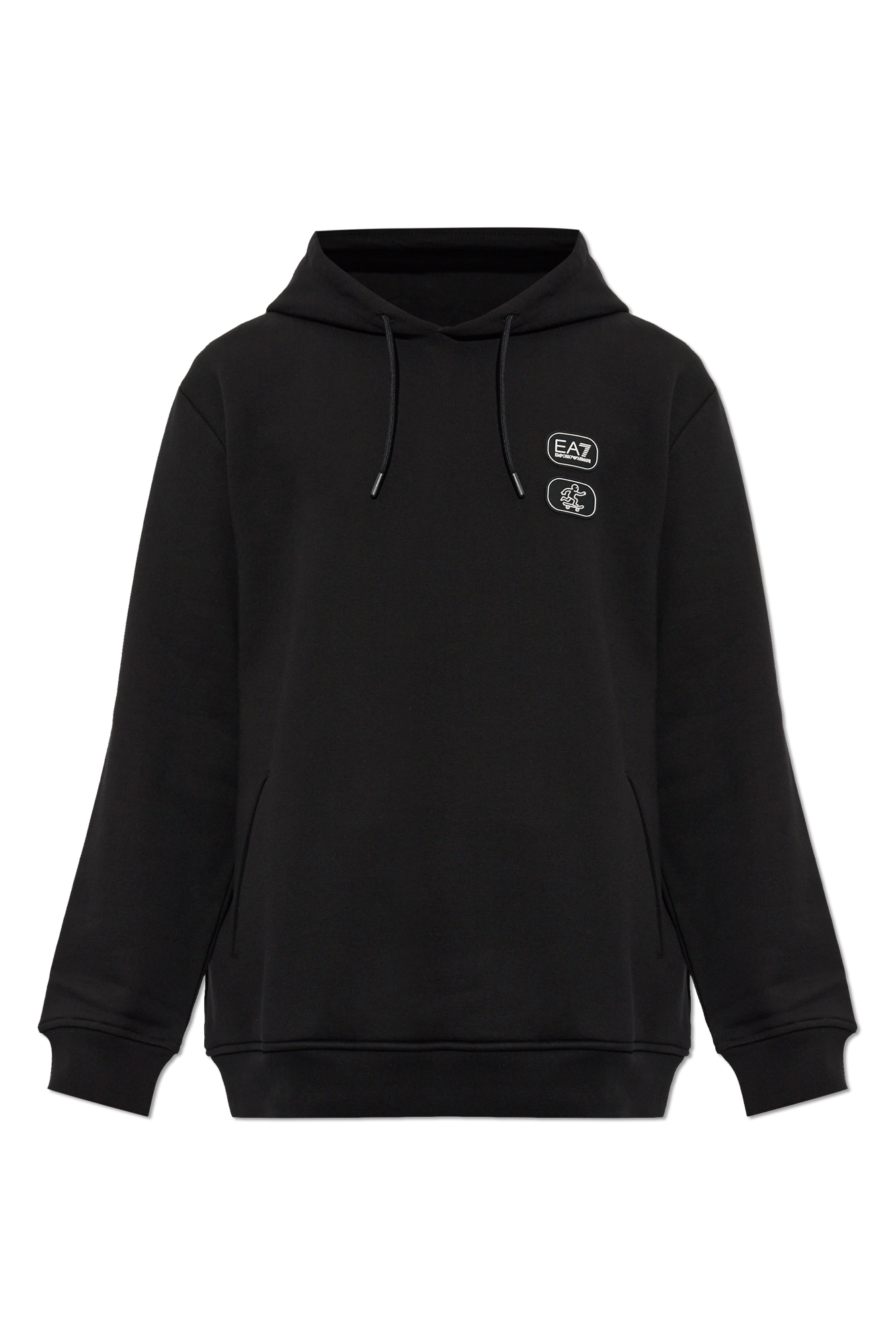 EA7 Emporio Armani Bluza Z Kapturem, Mężczyźni, Czarny