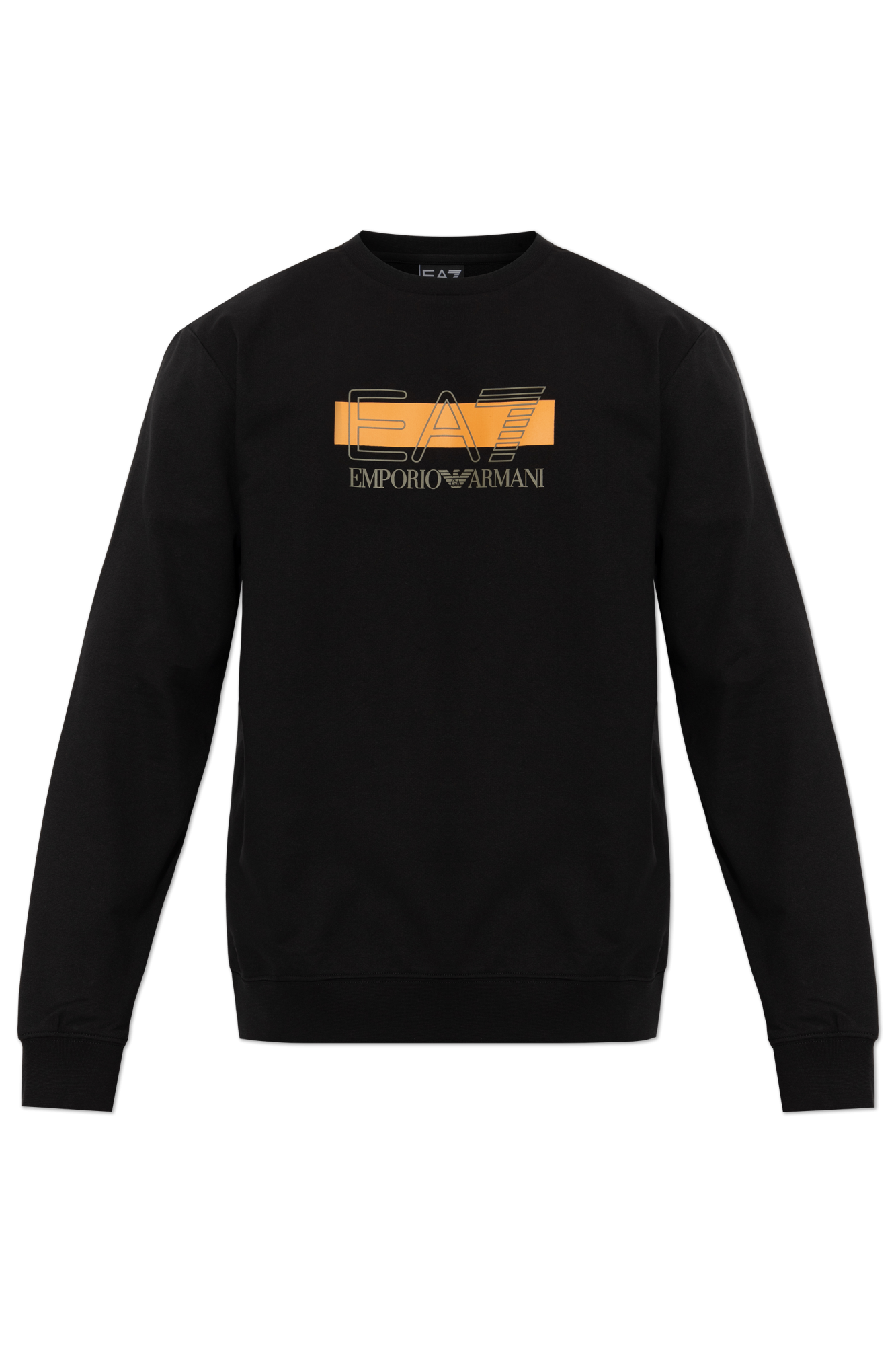 EA7 Emporio Armani Bluza Z Nadrukowanym Logo, Mężczyźni, Czarny