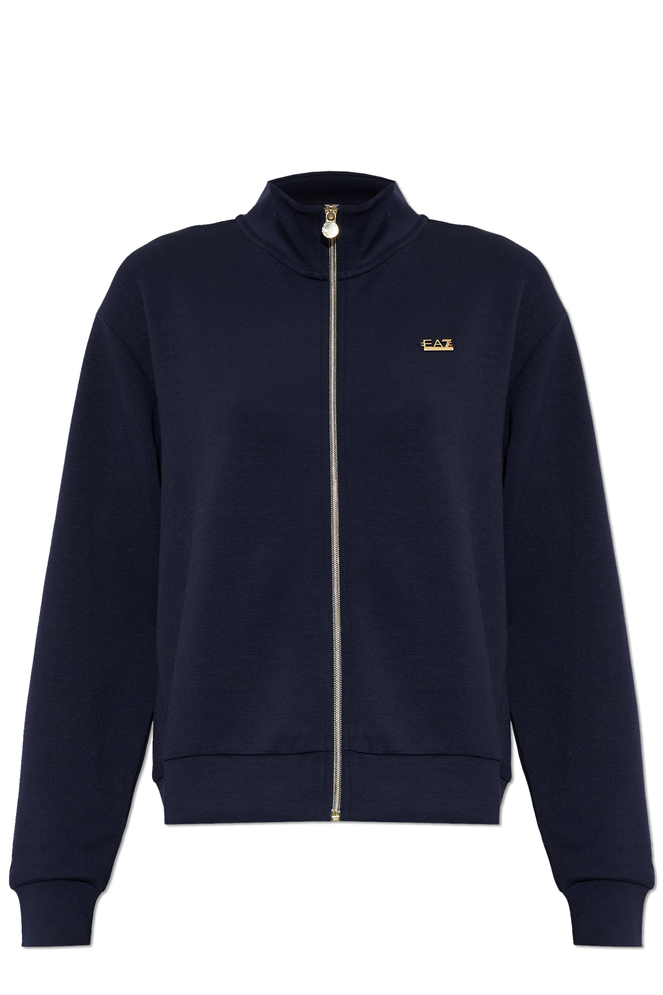 EA7 Emporio Armani Bluza Ze Stójką, Kobiety, Granatowy