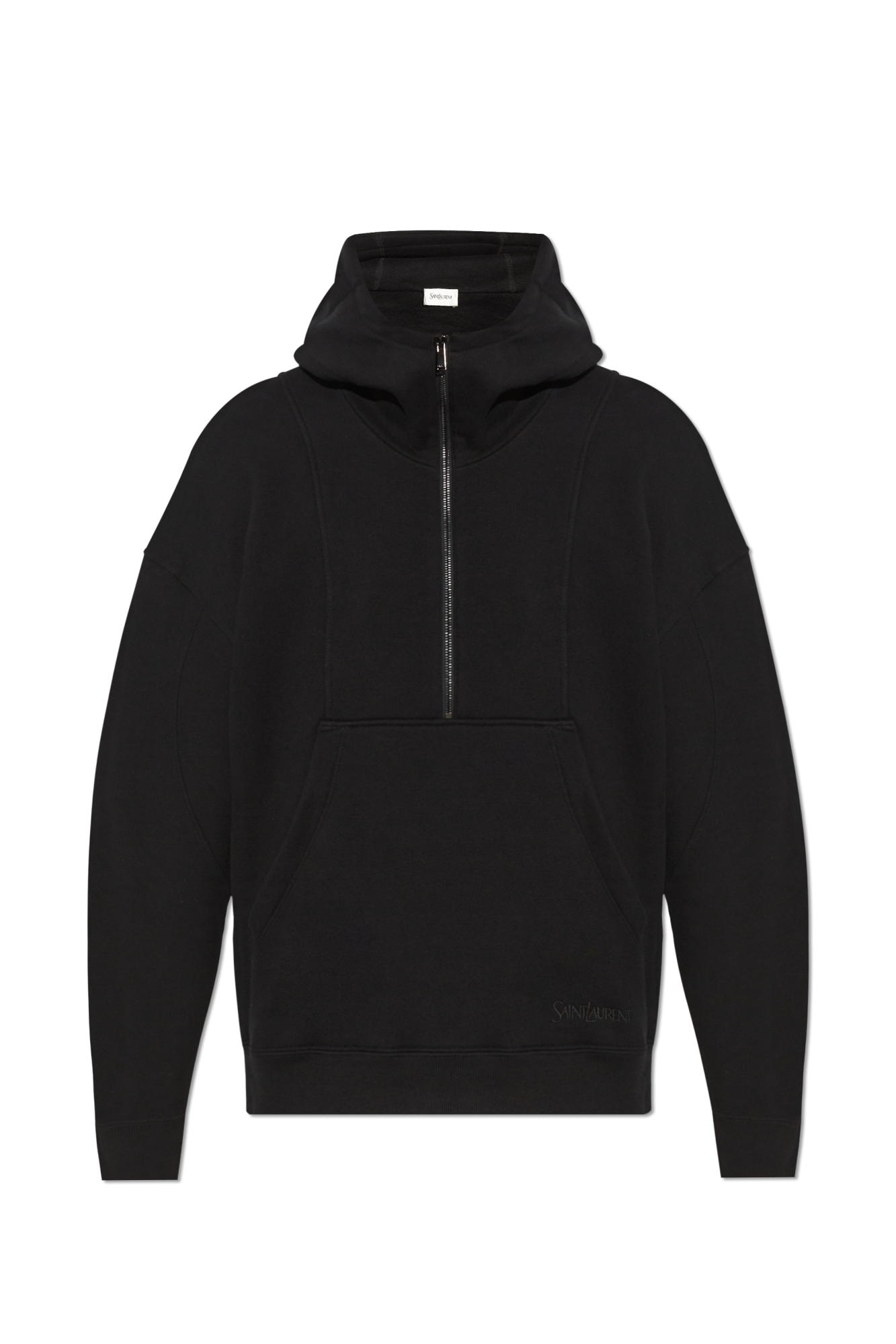 Saint Laurent Bluza Z Kapturem, Mężczyźni, Czarny
