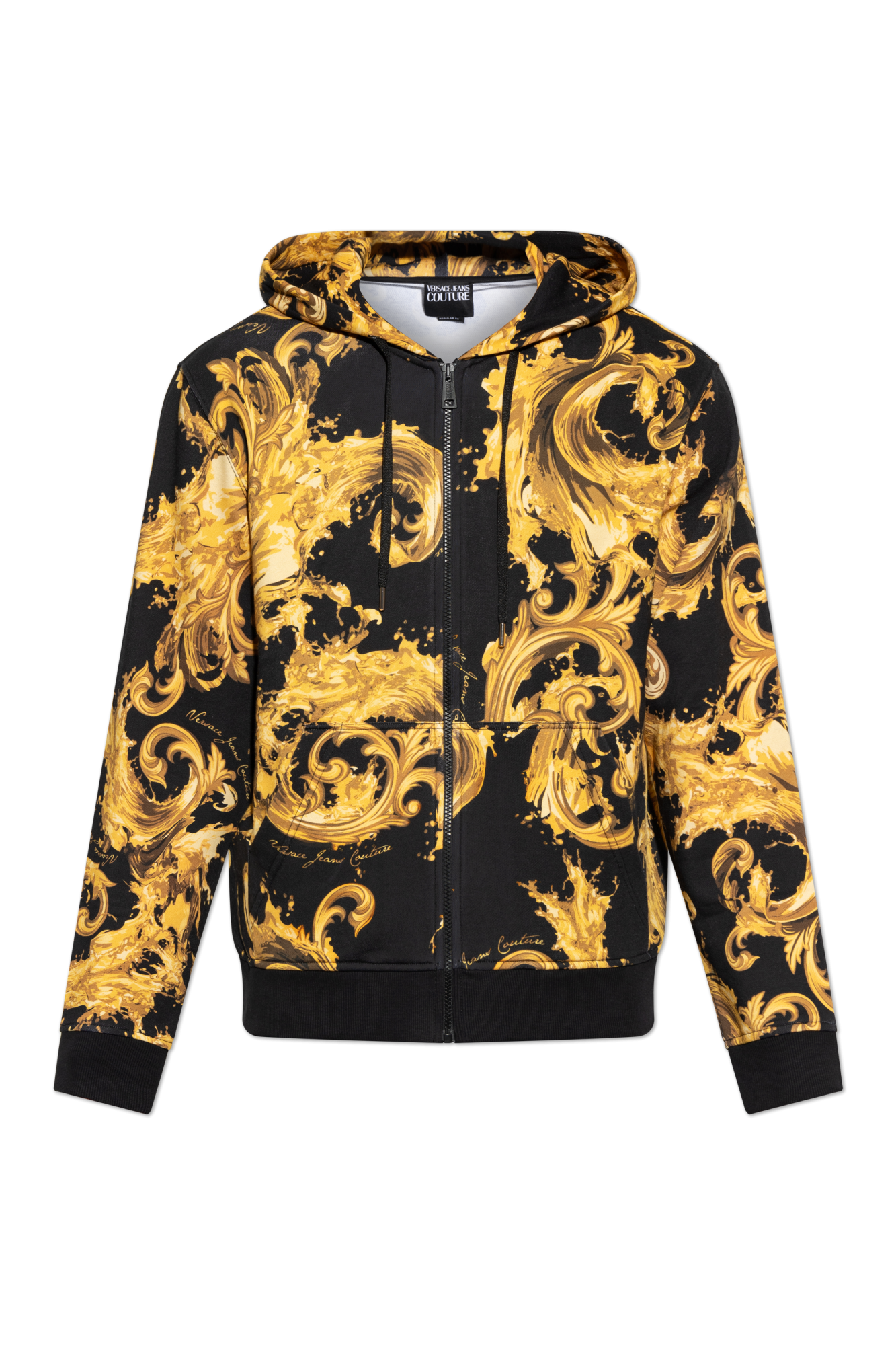Versace Jeans Couture Bluza Z Nadrukiem `barocco`, Mężczyźni, żółty