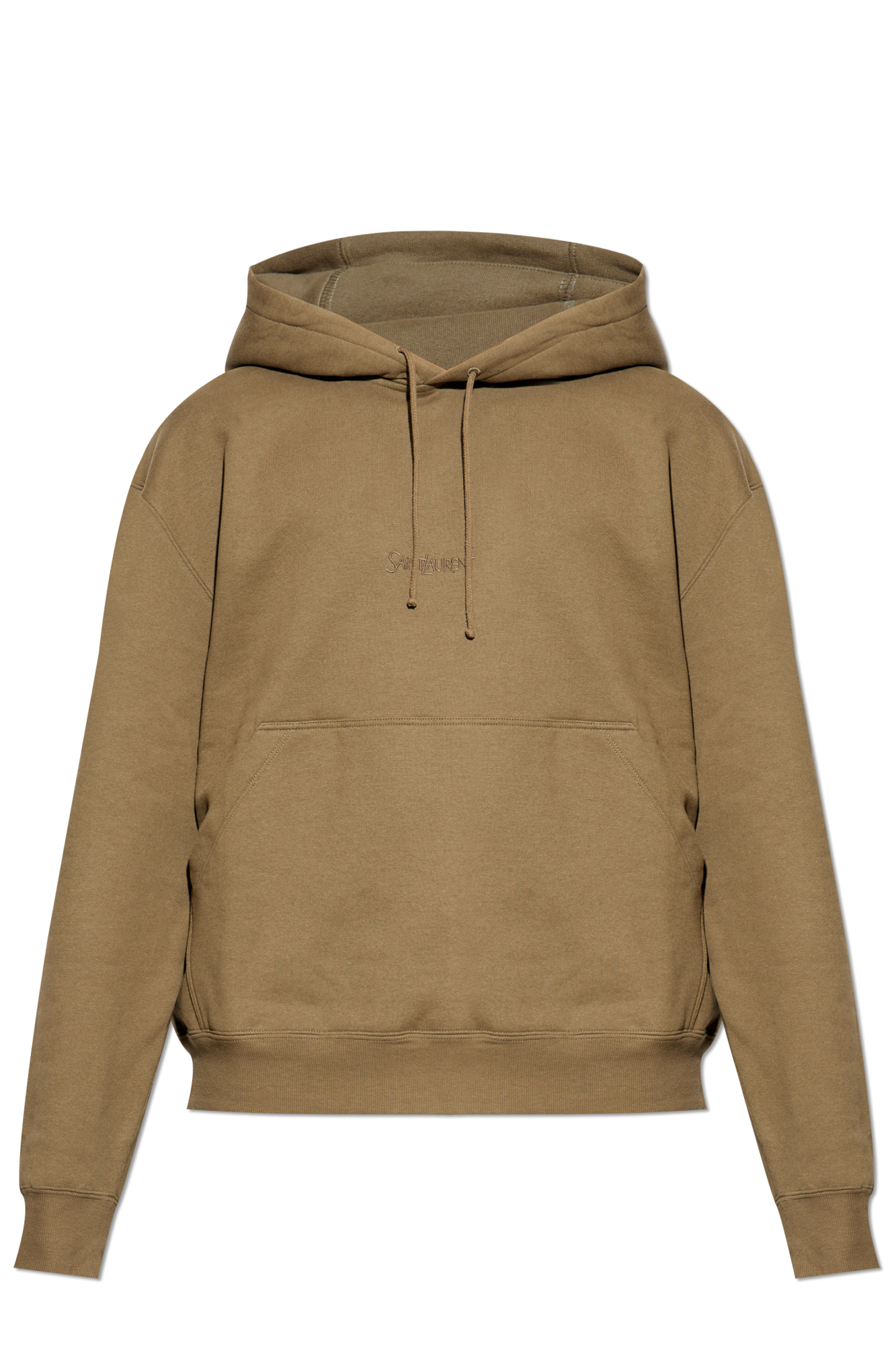 Saint Laurent Bluza Z Logo, Mężczyźni, Zielony