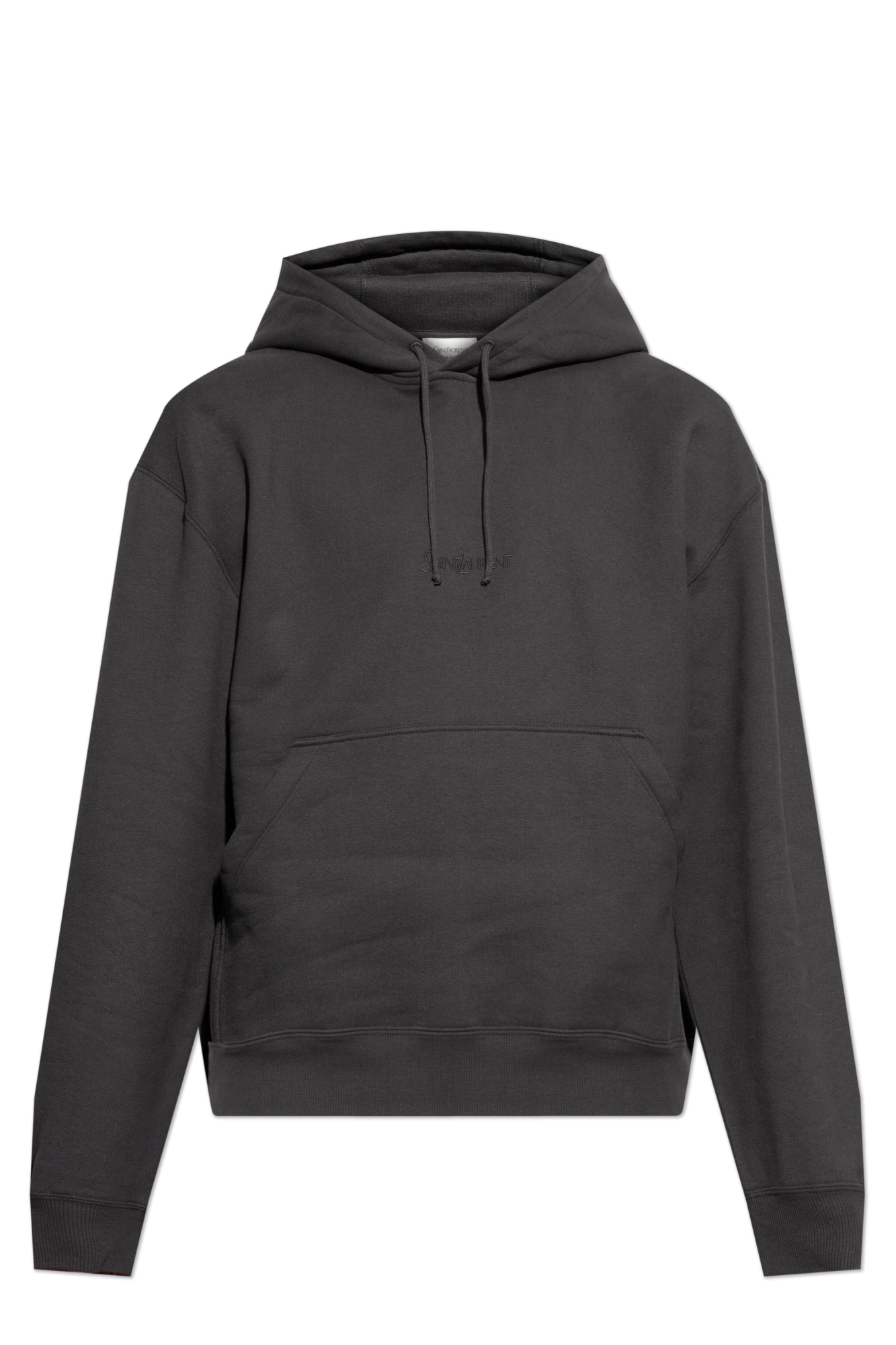 Saint Laurent Bluza Z Wyszytym Logo, Mężczyźni, Szary