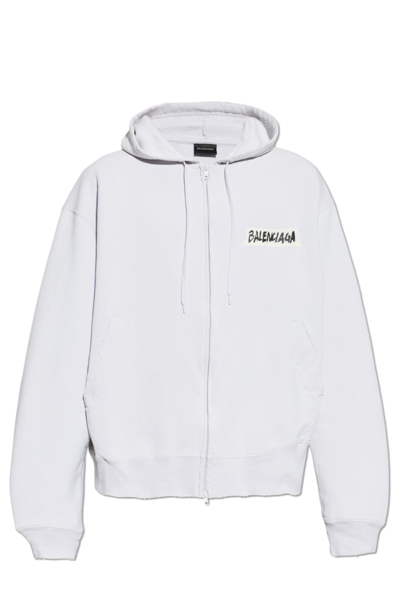 Balenciaga Bluza Z Logo, Mężczyźni, Szary