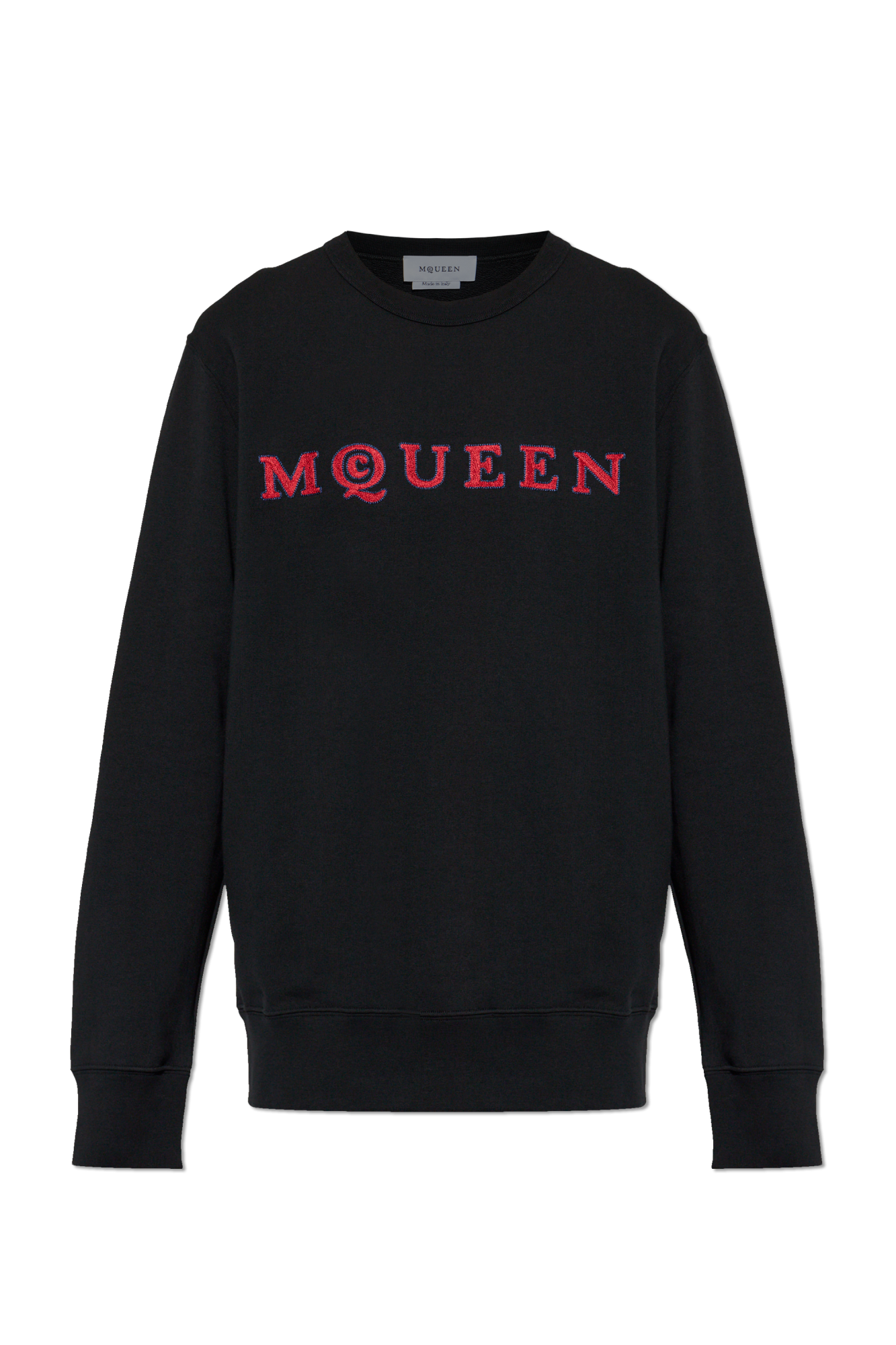 Alexander McQueen Bluza Z Logo, Mężczyźni, Czarny