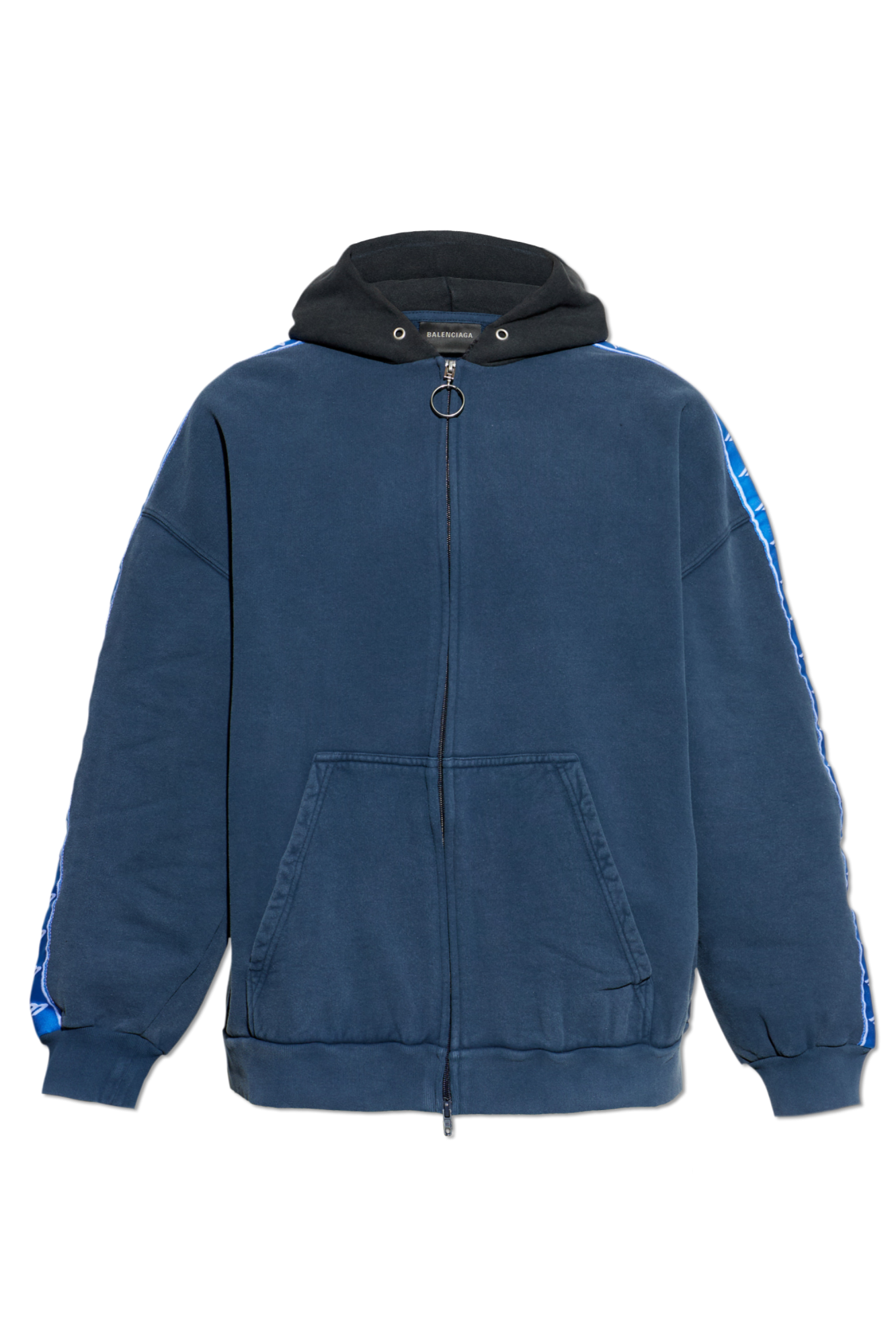 Balenciaga Bluza Z Kapturem, Mężczyźni, Granatowy