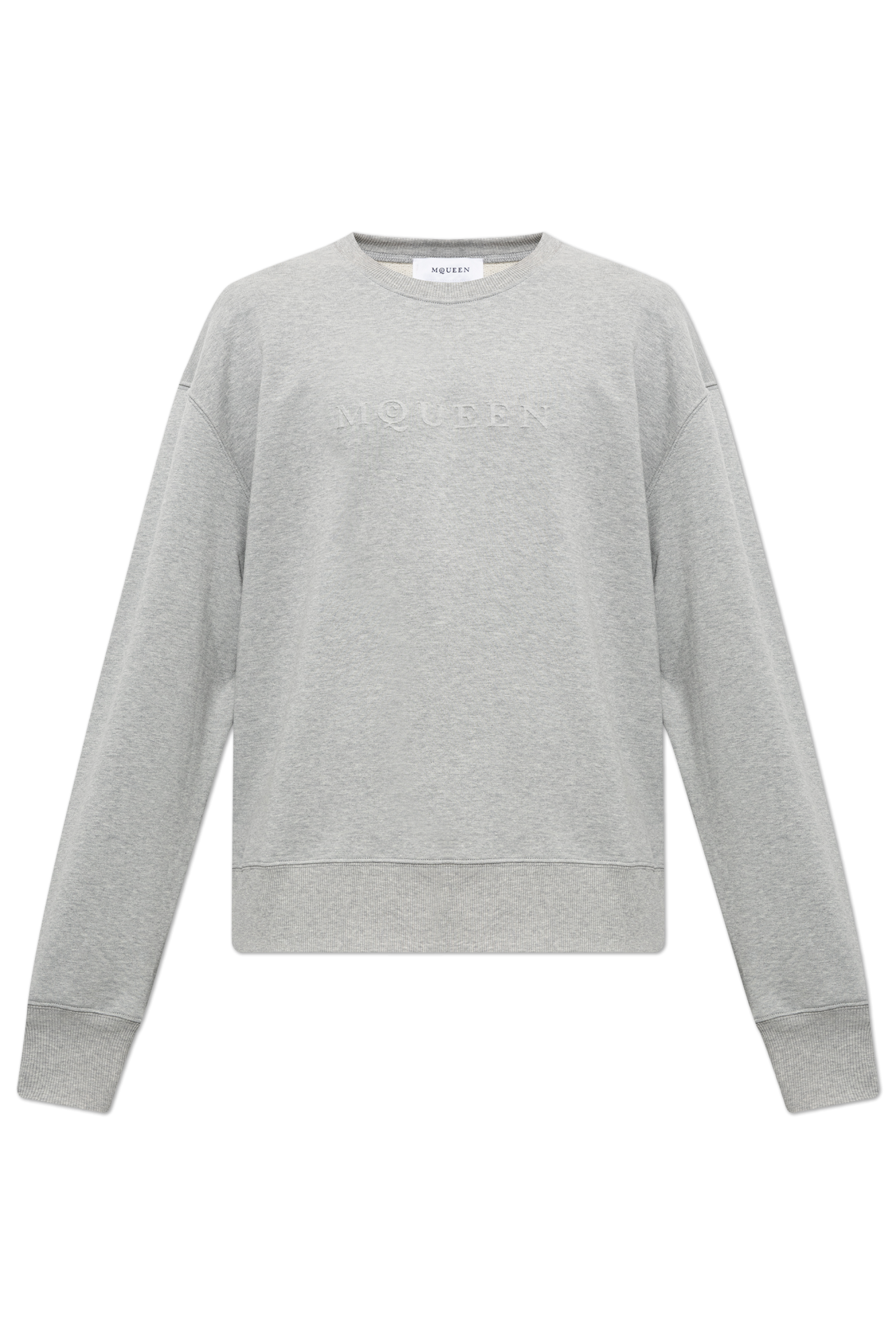 Alexander McQueen Bluza Z Logo, Mężczyźni, Szary