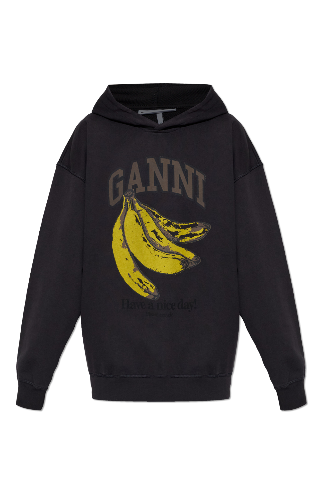 Ganni Bluza Typu `oversize`, Kobiety, Czarny