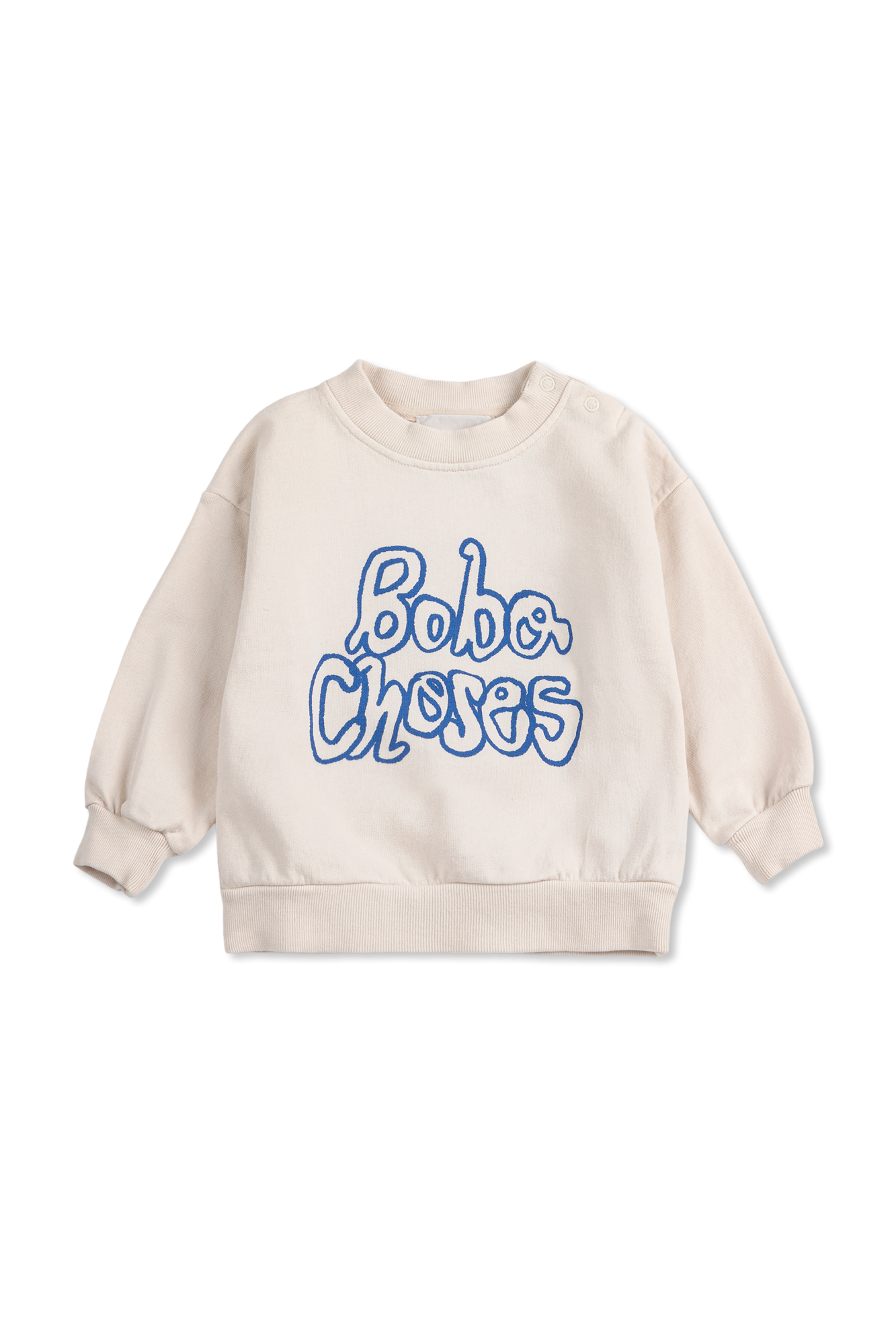 Bobo Choses Bluza Z Nadrukowanym Logo, Unisex, Kremowy