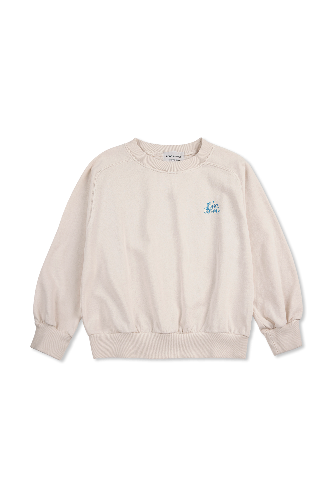 Bobo Choses Bluza Z Wyszytym Logo, Unisex, Kremowy