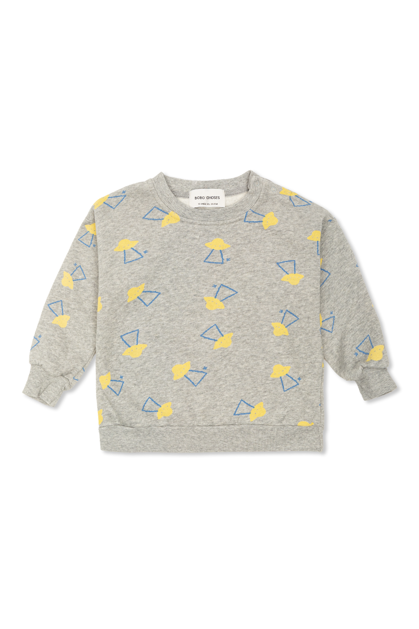 Bobo Choses Bawełniana Bluza Ze Wzorem, Unisex, Szary