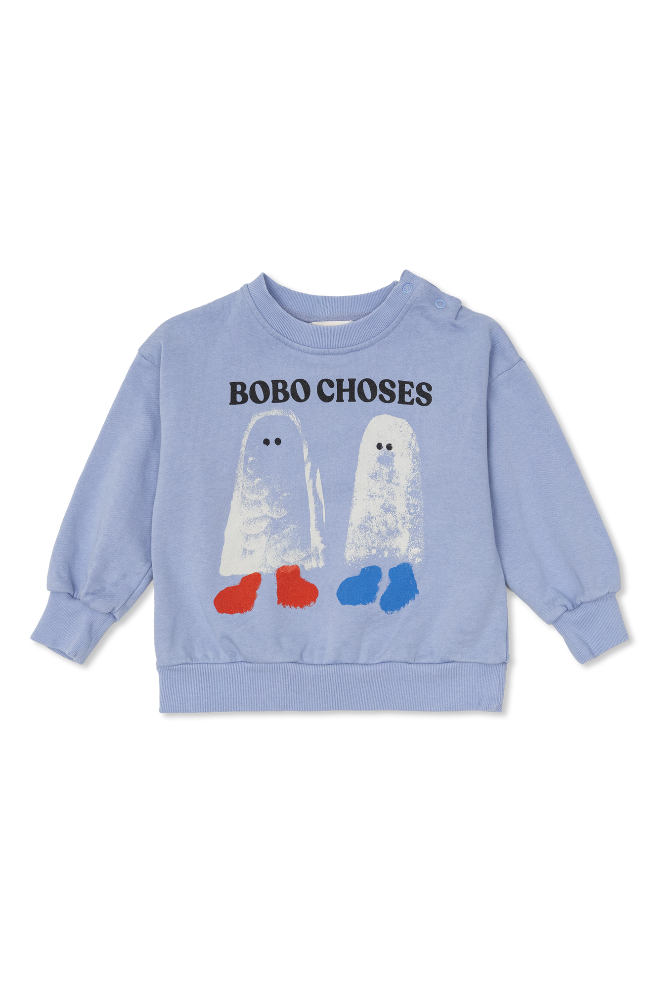 Bobo Choses Bawełniana Bluza Z Logo, Unisex, Niebieski