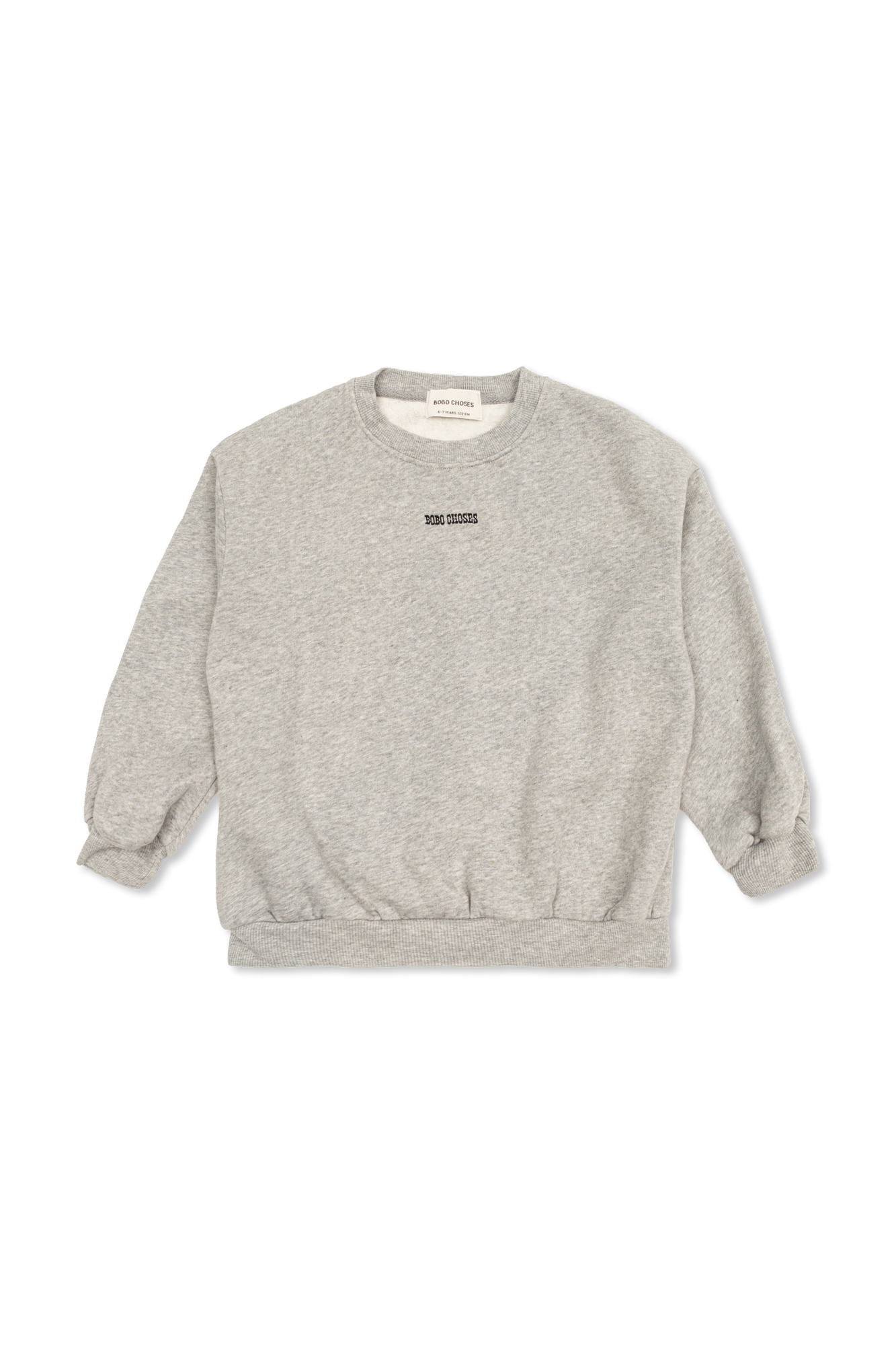 Bobo Choses Bawełniana Bluza Z Wyszytym Logo, Unisex, Szary