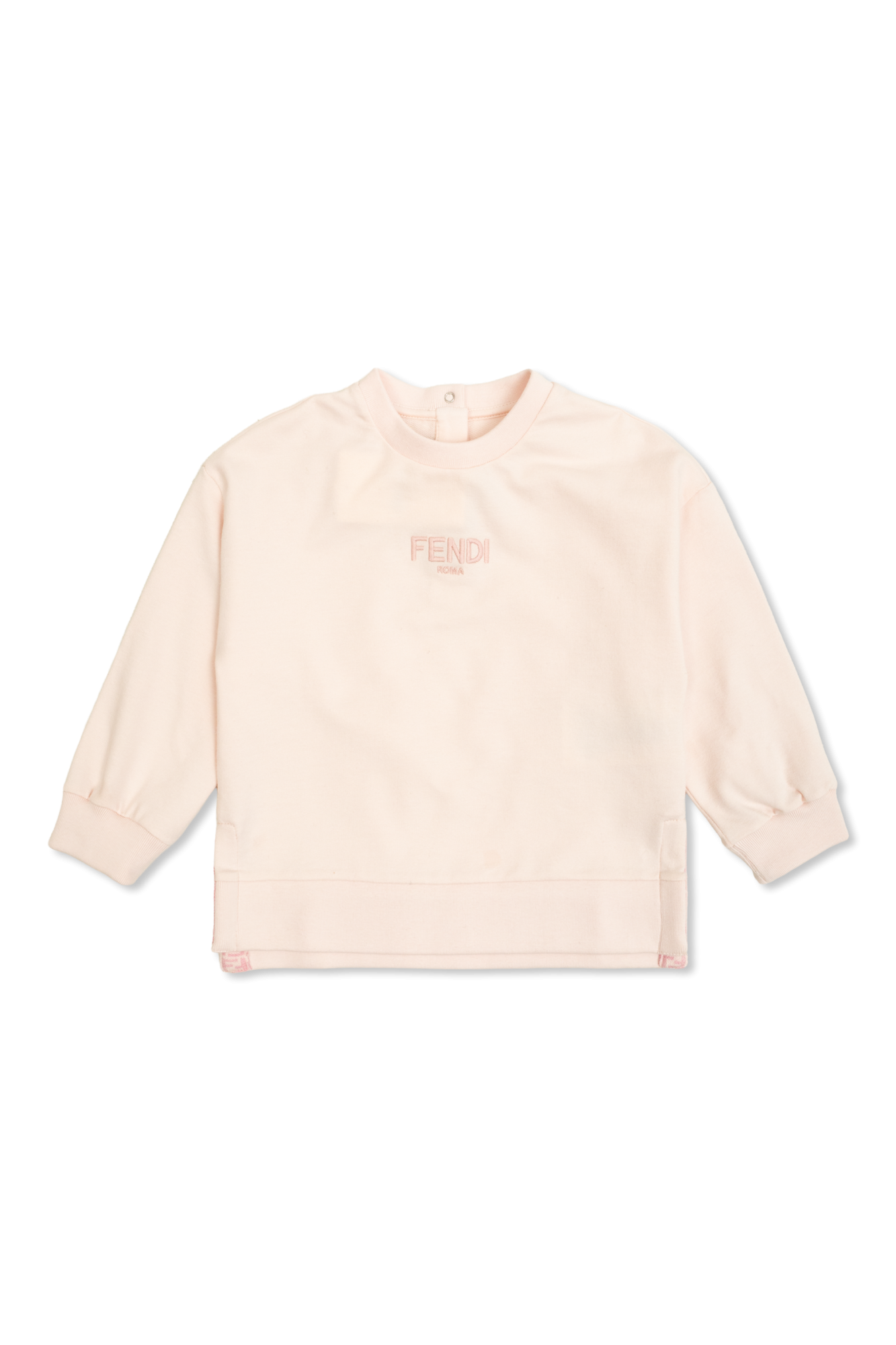 Fendi Kids Bluza Z Logo, Unisex, Różowy
