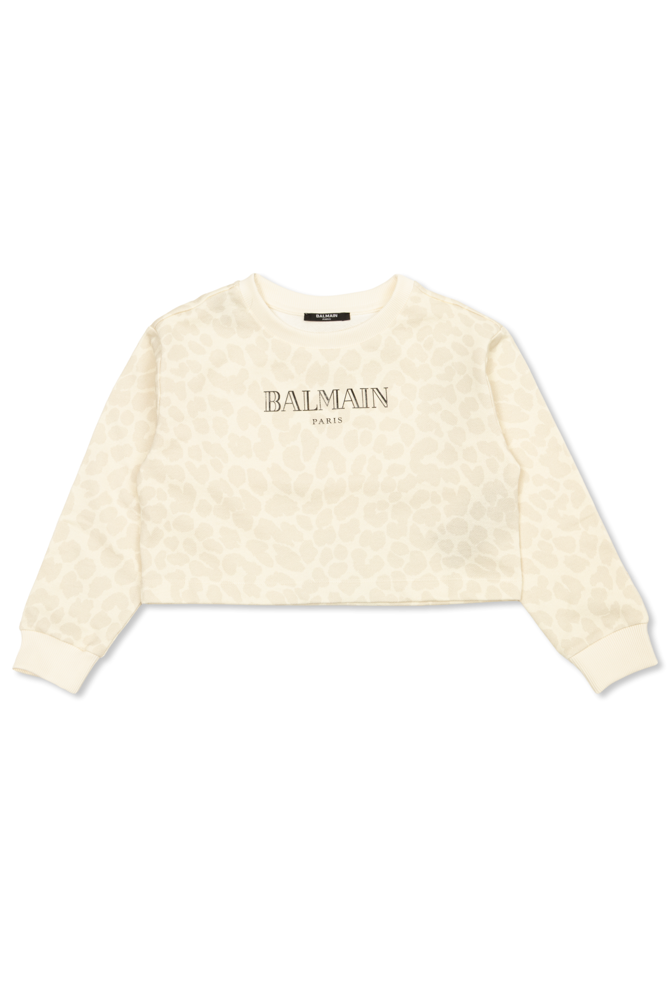 Balmain Kids Bluza Z Nadrukowanym Logo, Unisex, Kremowy
