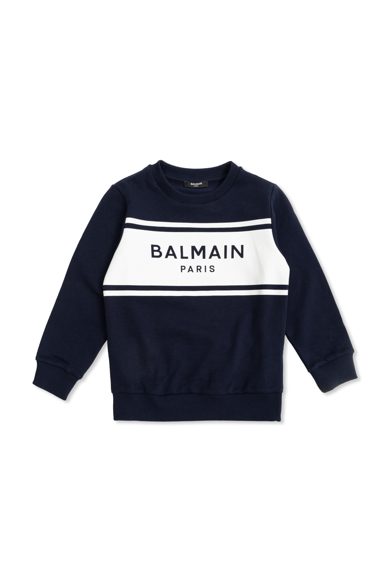 Balmain Kids Bluza Z Logo, Unisex, Granatowy