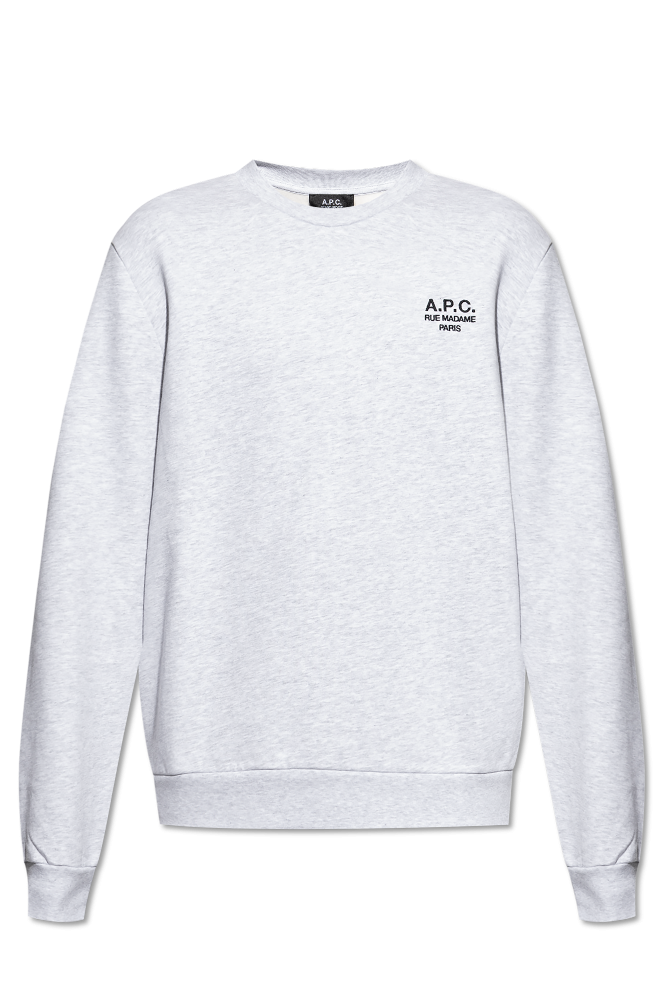 A.P.C. Bluza Z Wyszytym Logo, Mężczyźni, Szary