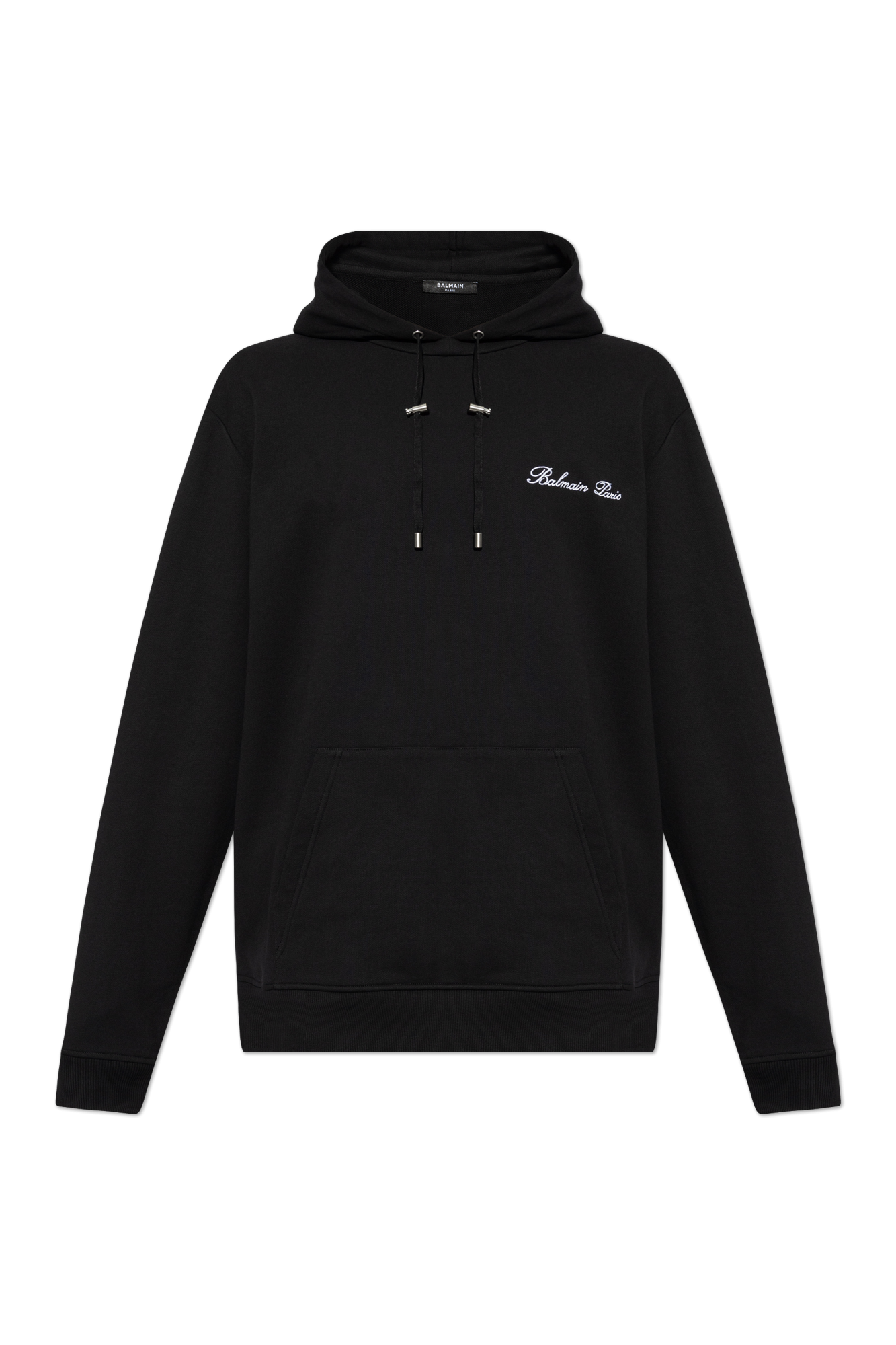 Balmain Bluza Z Logo, Mężczyźni, Czarny