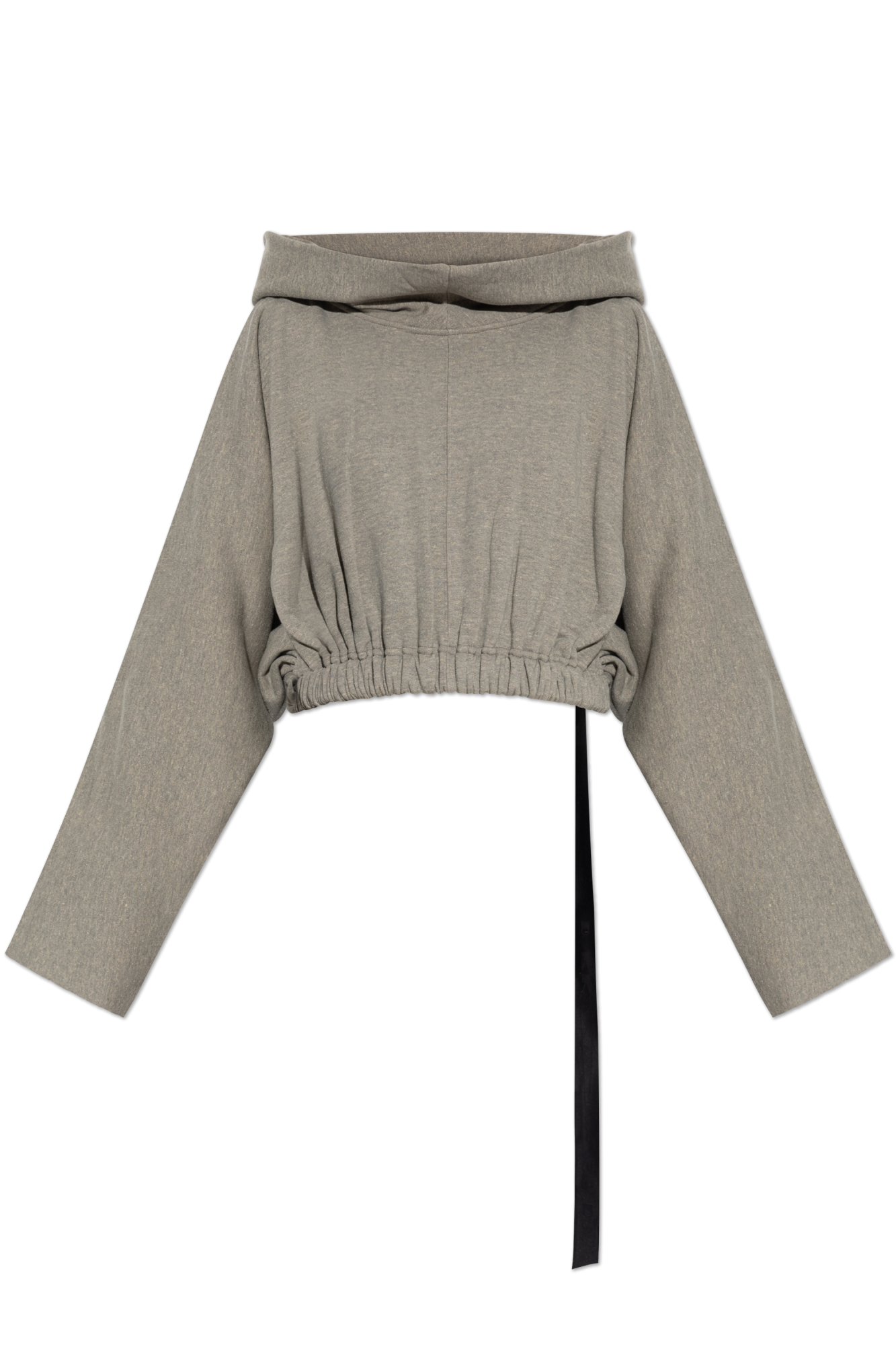 Rick Owens DRKSHDW Krótka Bluza Z Kapturem, Kobiety, Szary