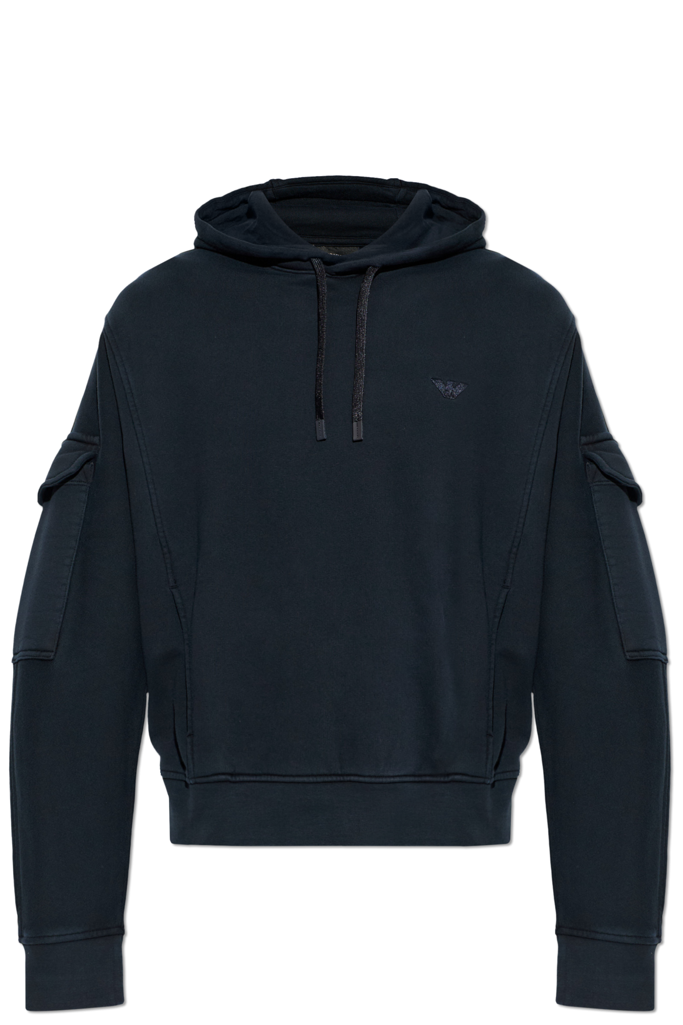 Emporio Armani Bluza Z Kapturem, Mężczyźni, Granatowy