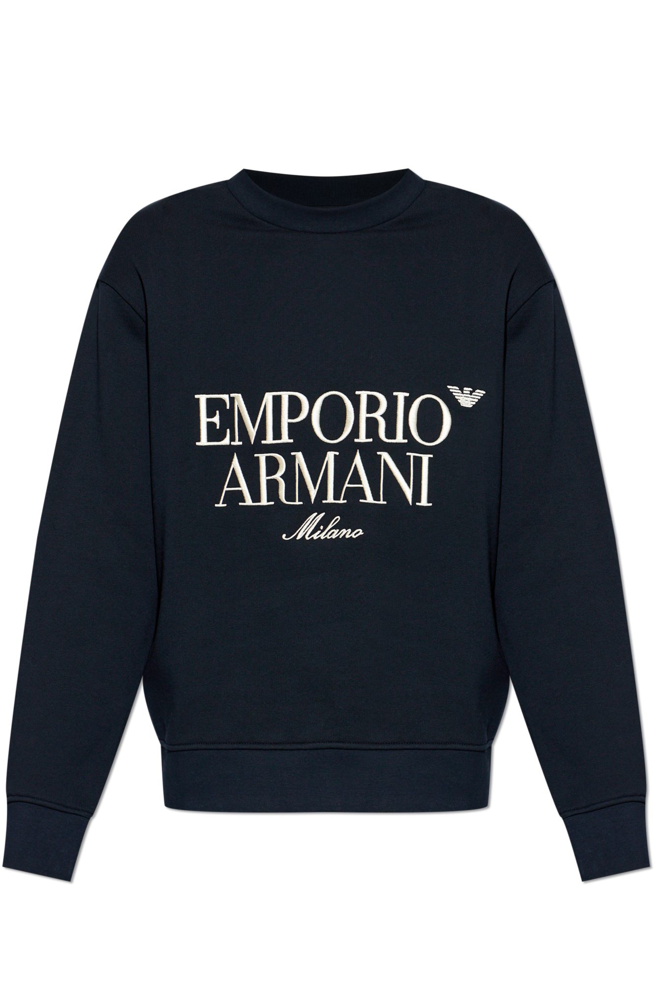 Emporio Armani Bluza Z Wyszytym Logo, Mężczyźni, Granatowy