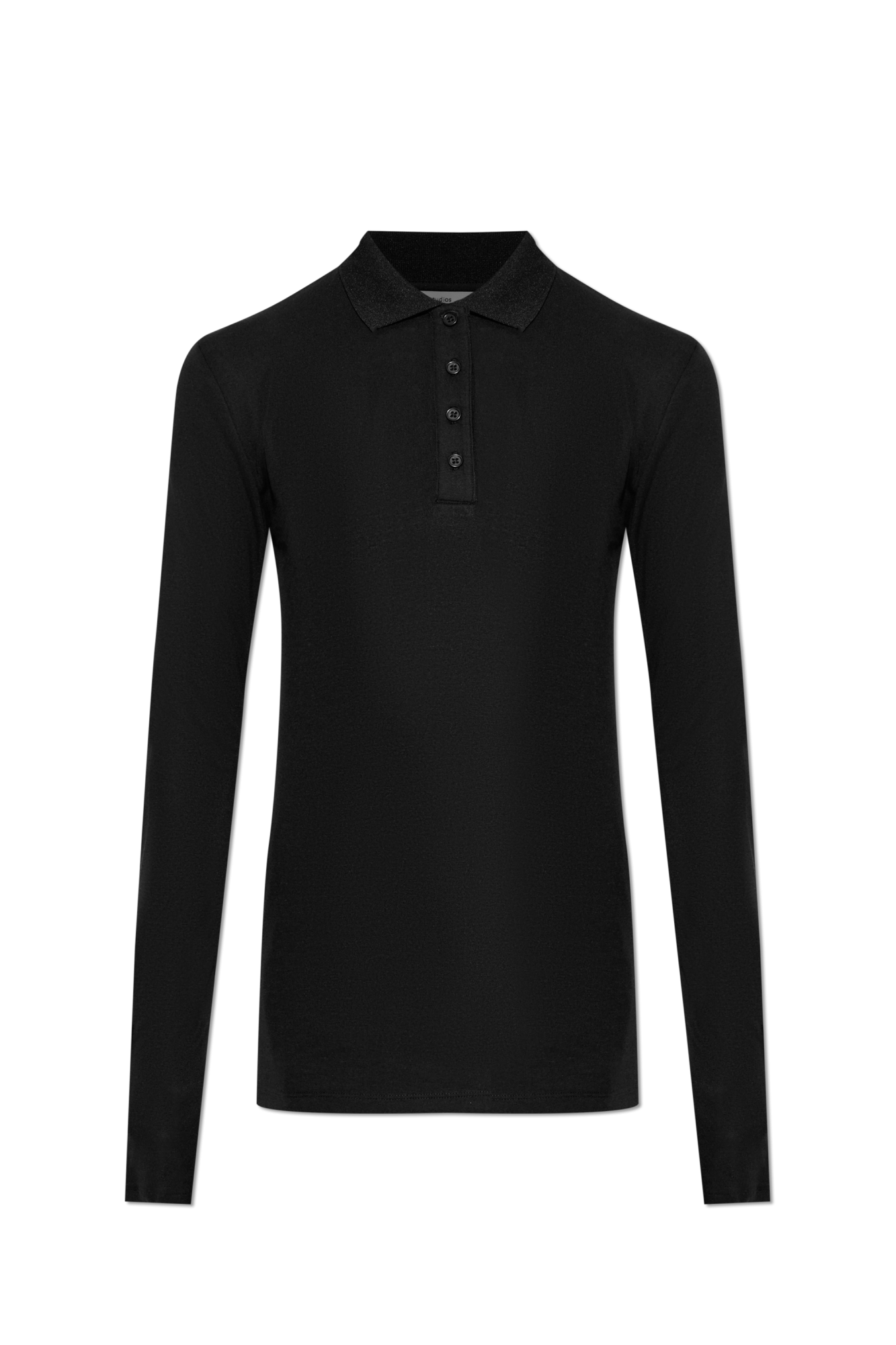 ENTIRE STUDIOS Polo Z Długimi Rękawami, Unisex, Czarny