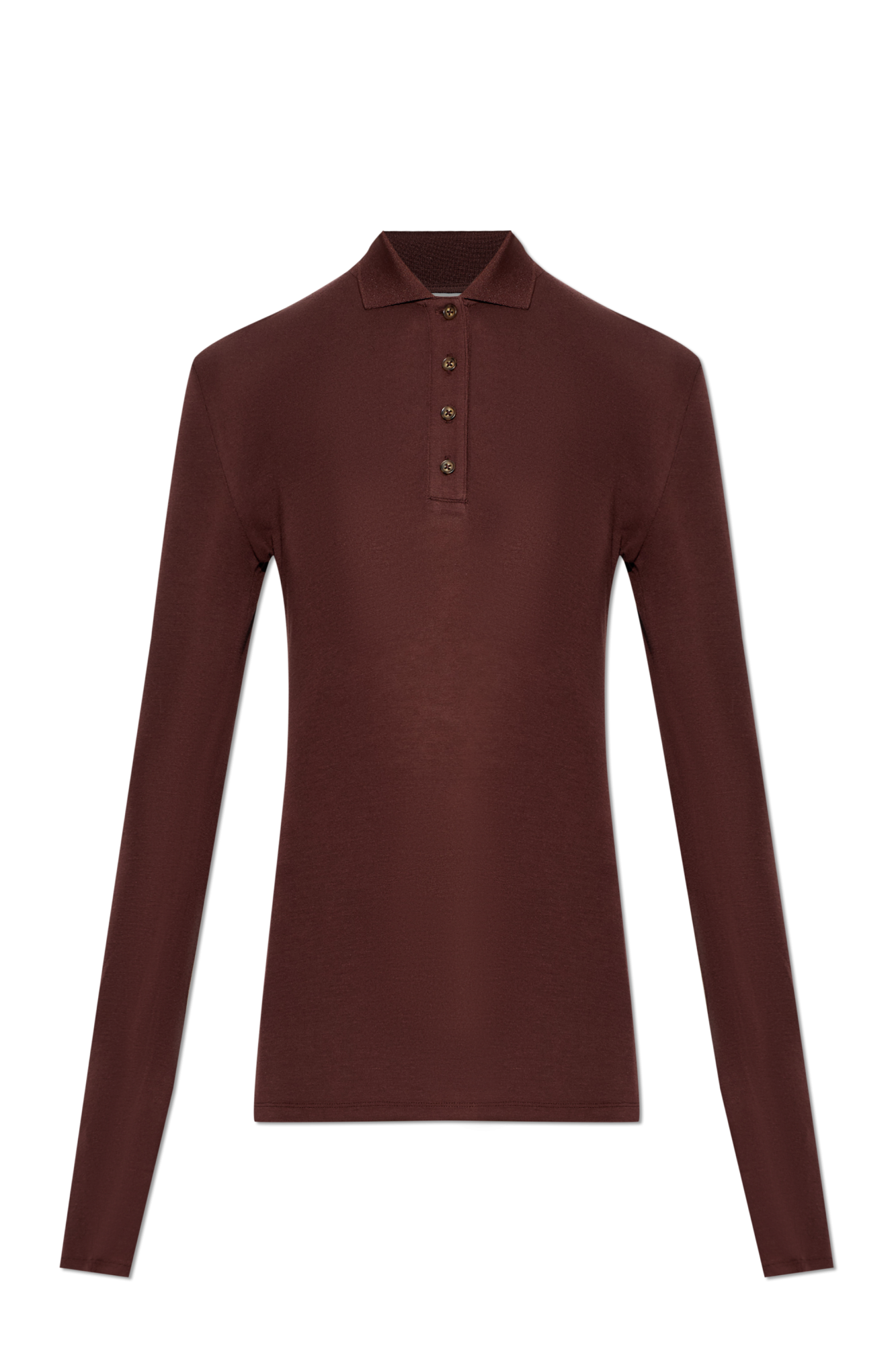 ENTIRE STUDIOS Polo Z Długimi Rękawami, Unisex, Brązowy
