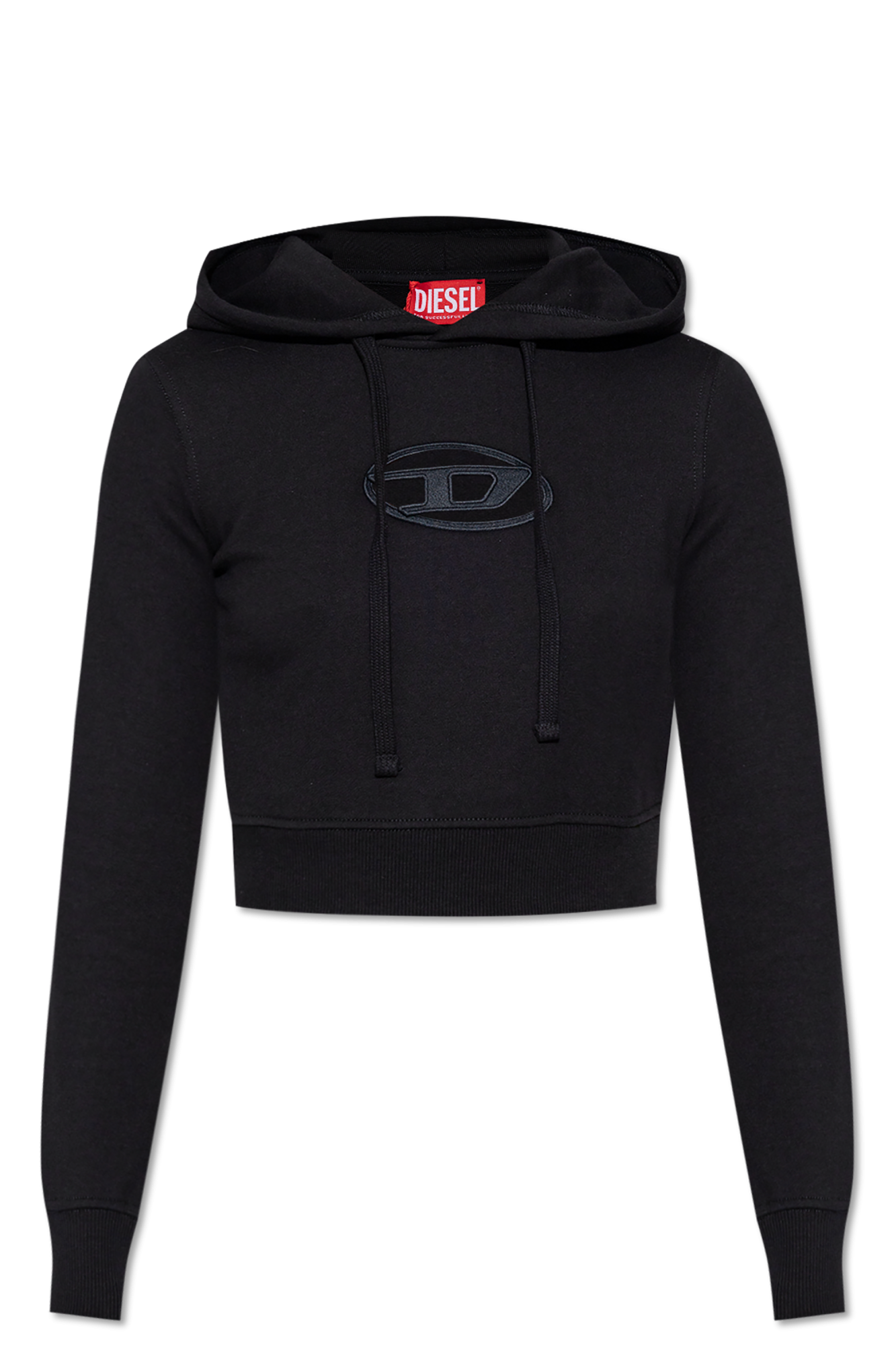 Diesel Bluza Z Logo `F-SLIMMY-HOOD-OD`, Kobiety, Czarny