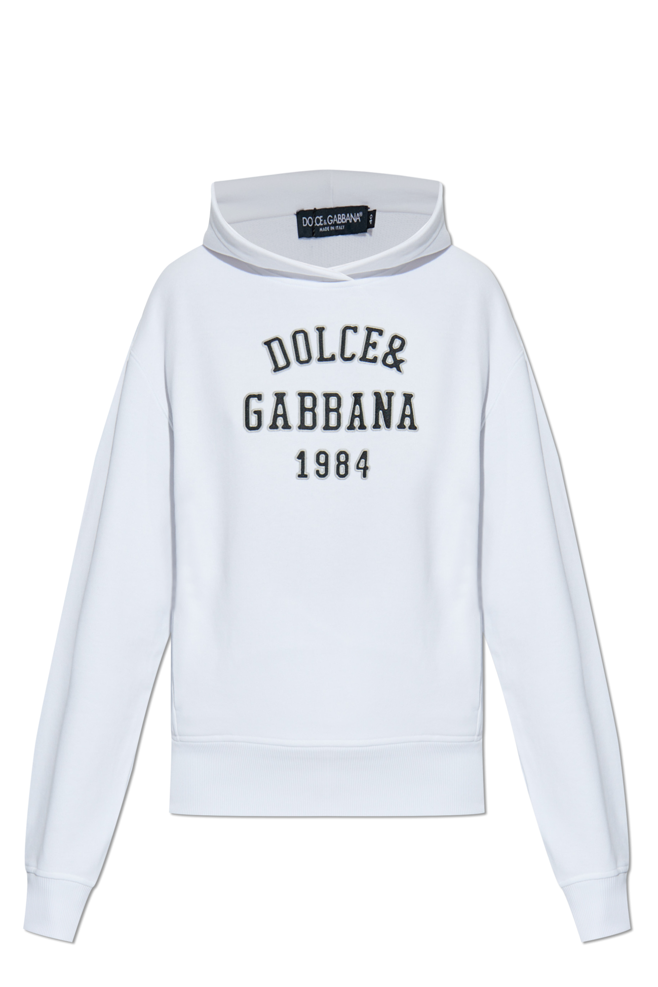Dolce & Gabbana Bluza Z Logo, Kobiety, Biały