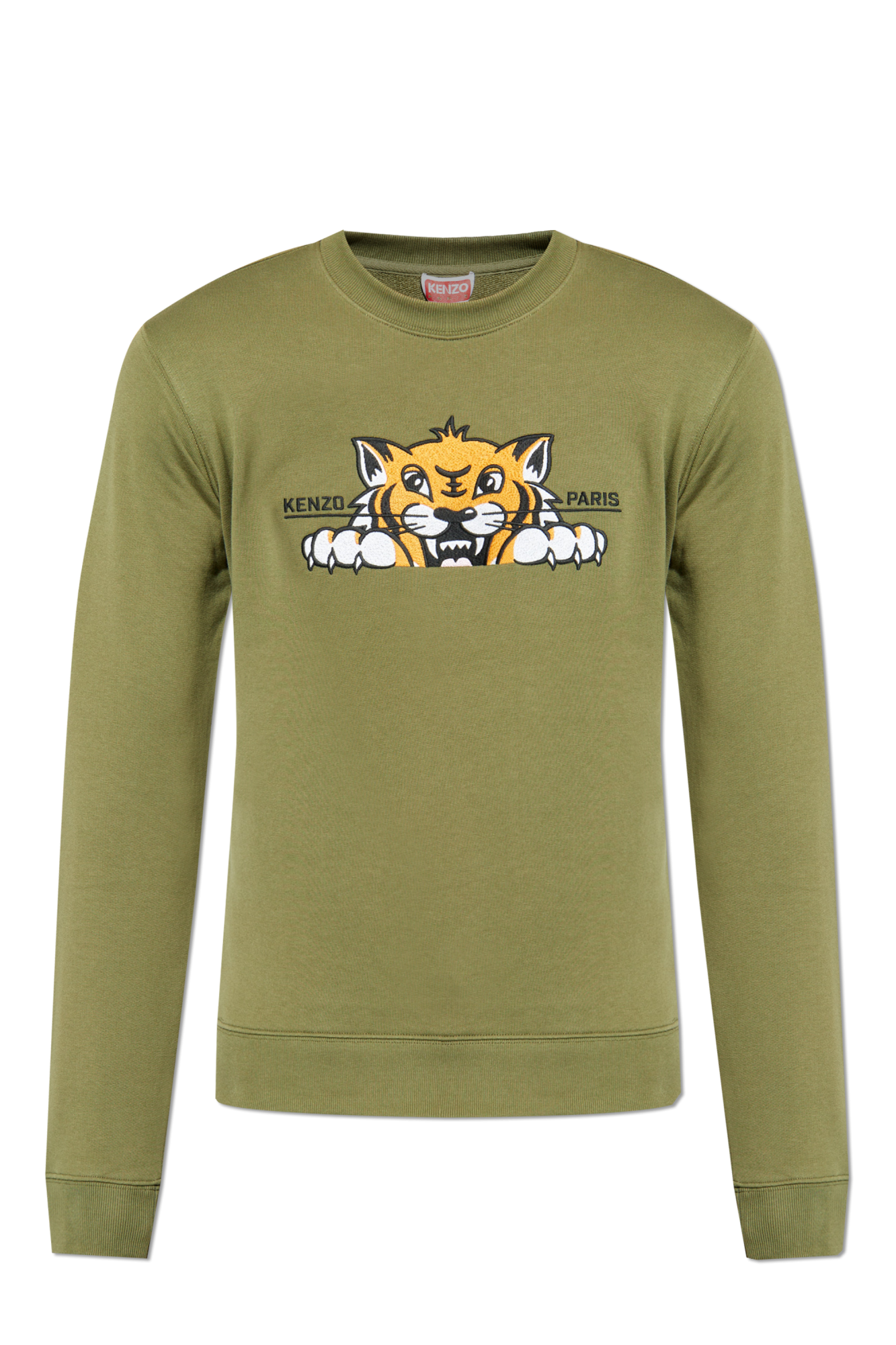 Kenzo Bluza Z Logo, Mężczyźni, Zielony