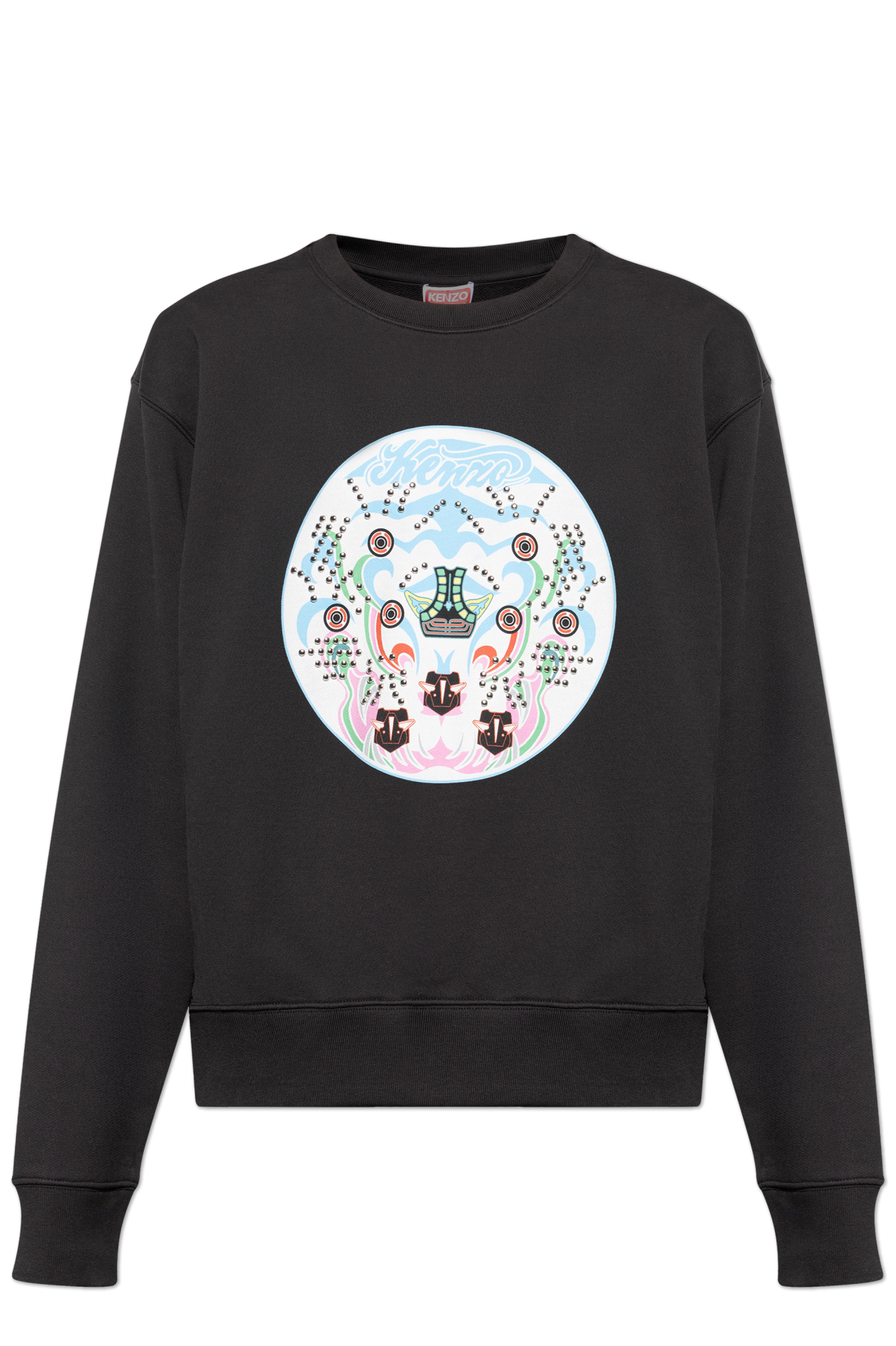 Kenzo Bluza Z Logo, Mężczyźni, Czarny