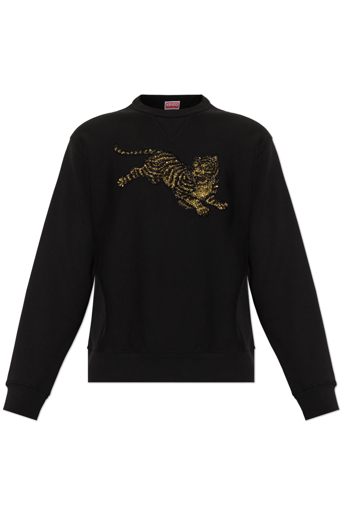 Kenzo Bluza Z Połyskującymi Cekinami, Mężczyźni, Czarny