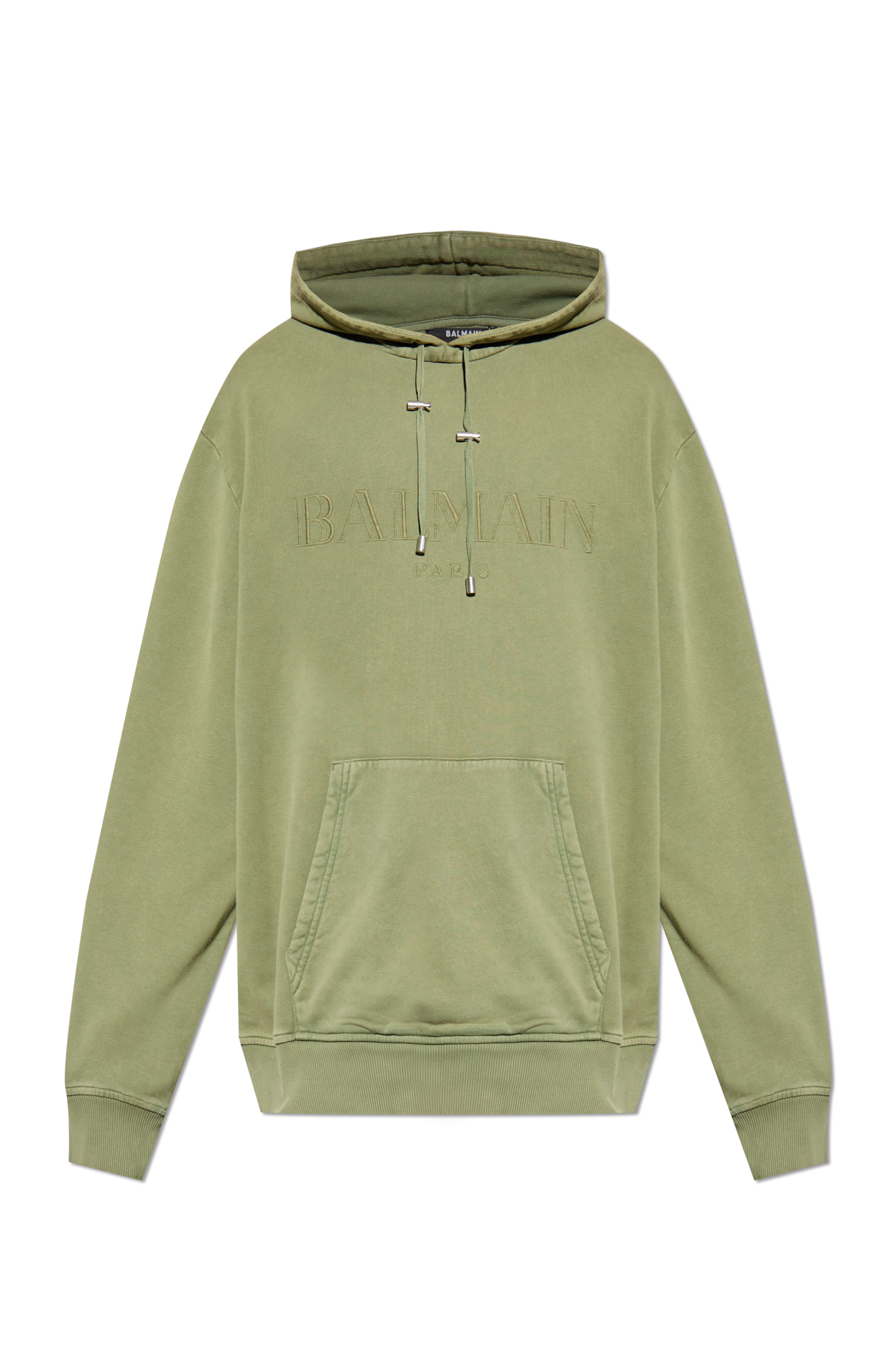 Balmain Bluza Z Logo, Mężczyźni, Zielony