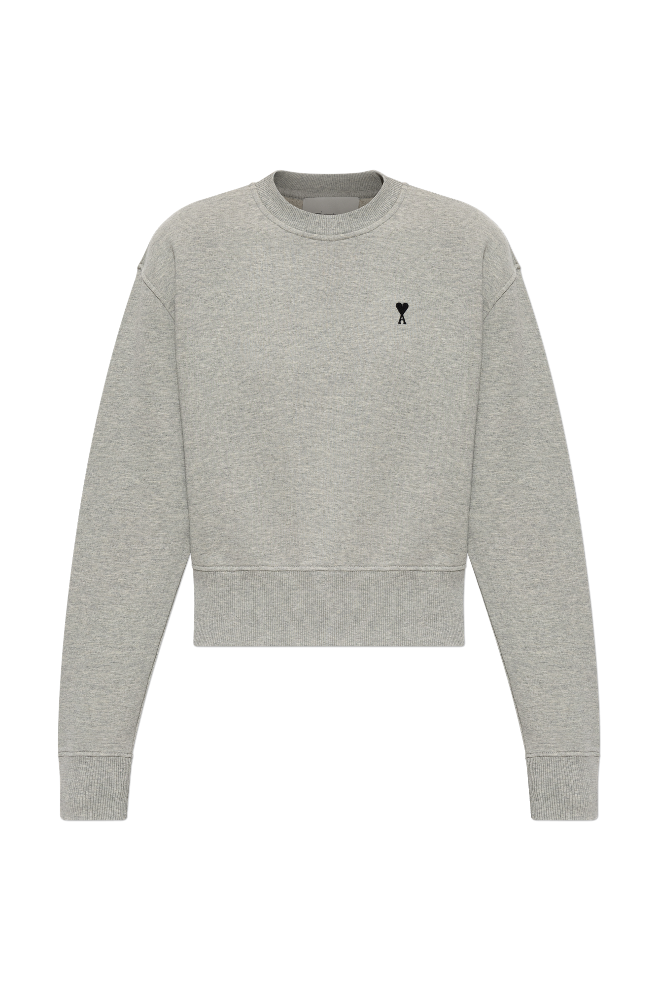 Ami Alexandre Mattiussi Bluza Z Wyszytym Logo, Kobiety, Szary