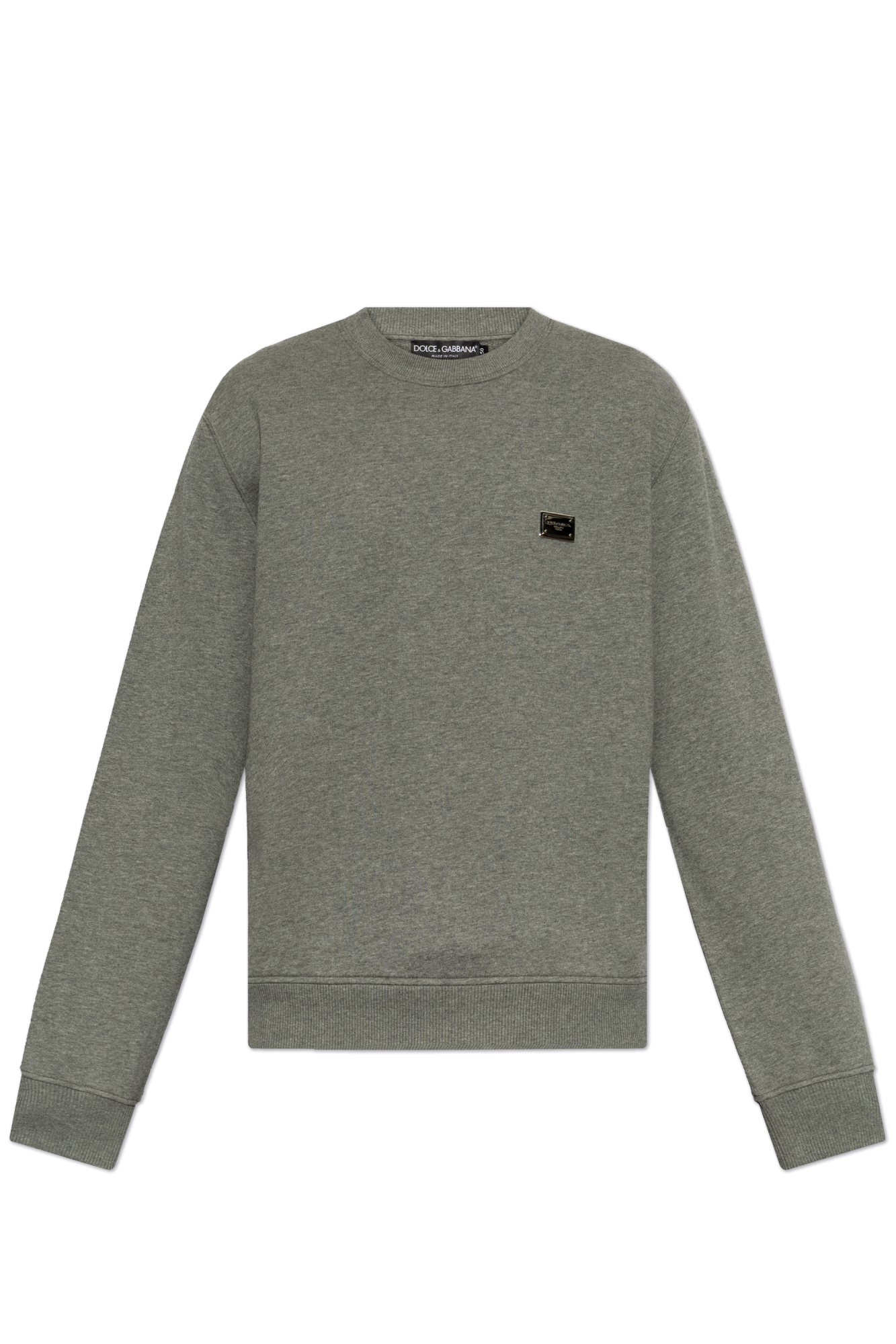 Dolce & Gabbana Bluza Z Logo, Mężczyźni, Szary