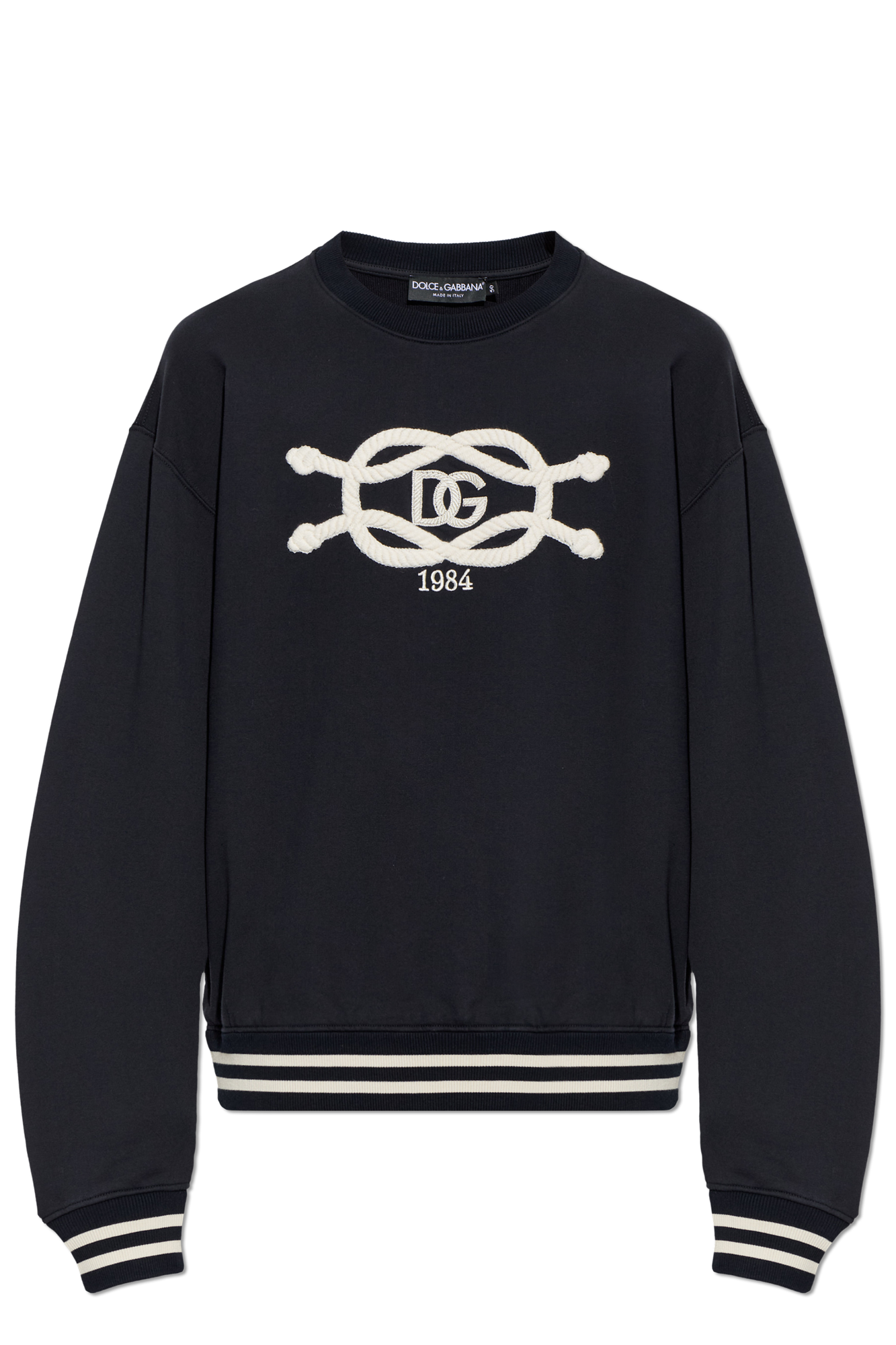 Dolce & Gabbana Bluza Z Logo, Mężczyźni, Granatowy