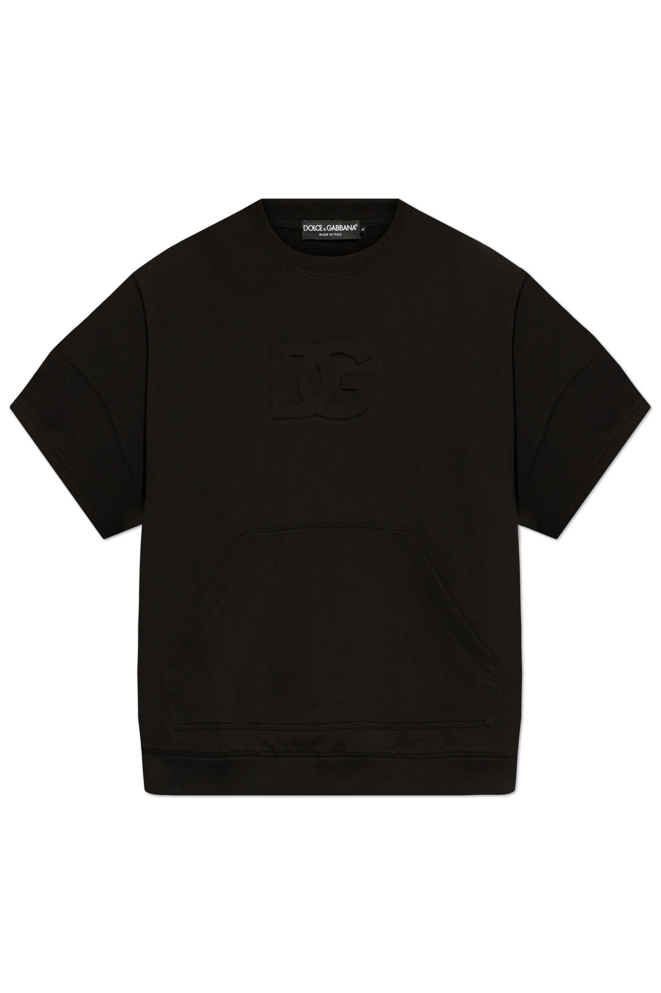 Dolce & Gabbana T-shirt Z Kieszenią, Mężczyźni, Czarny