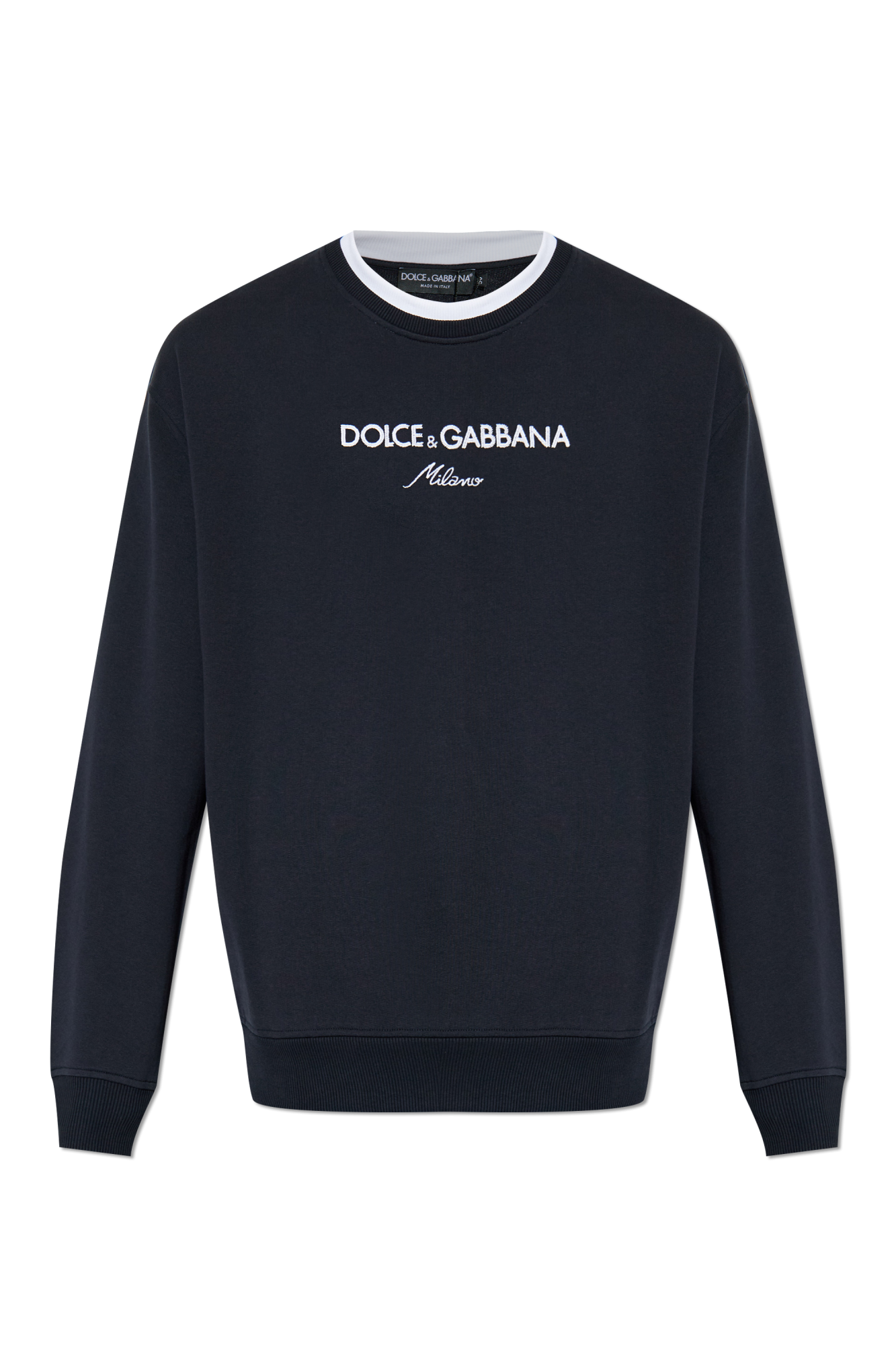 Dolce & Gabbana Bluza Z Logo, Mężczyźni, Granatowy