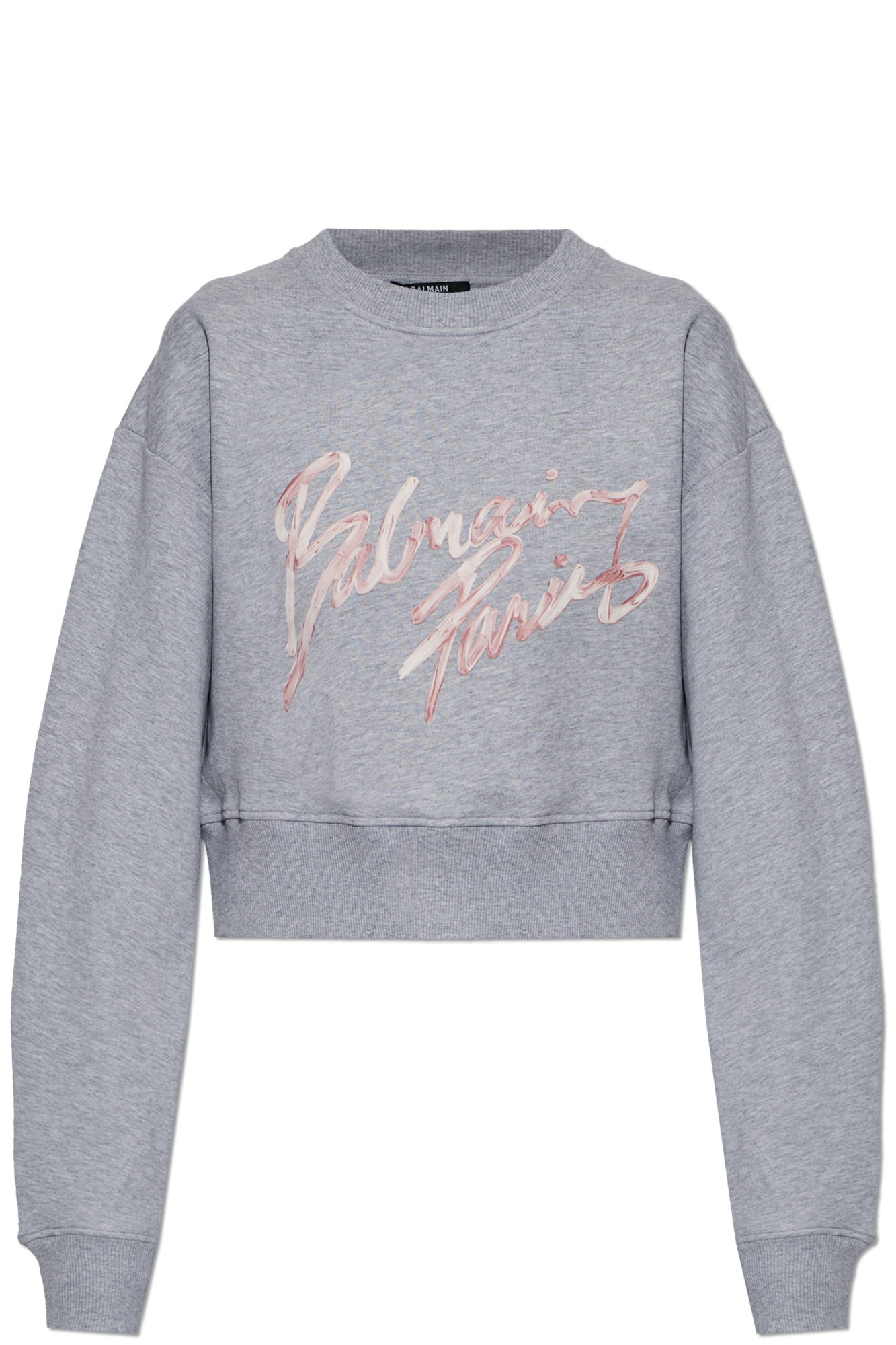 Balmain Krótka Bluza O Luźnym Kroju, Kobiety, Szary