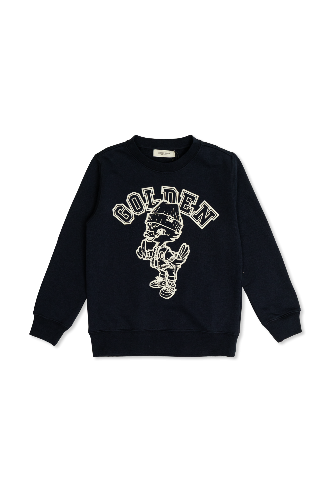 Golden Goose Kids Bluza Z Logo, Unisex, Czarny