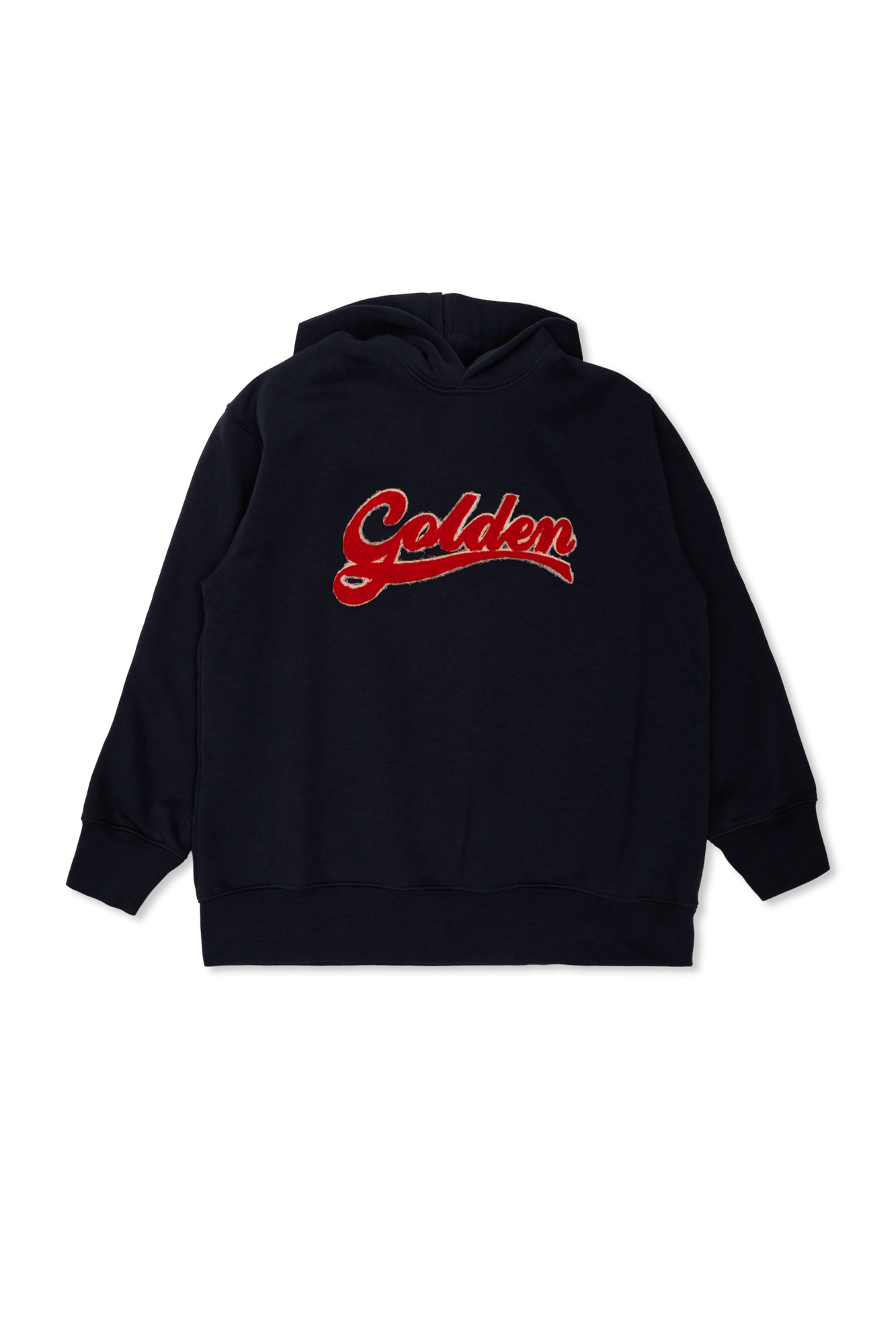 Golden Goose Kids Bluza Z Logo, Unisex, Granatowy
