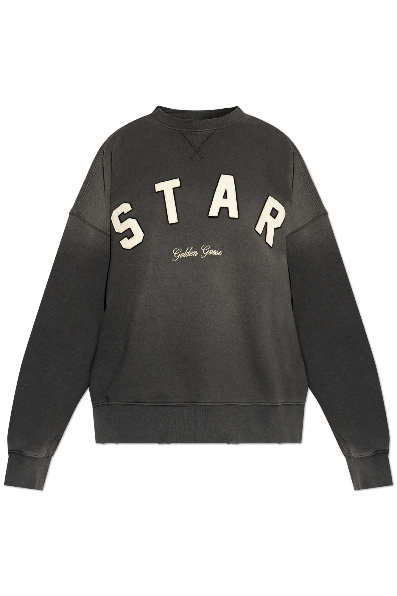 Golden Goose Bluza Z Logo, Kobiety, Szary